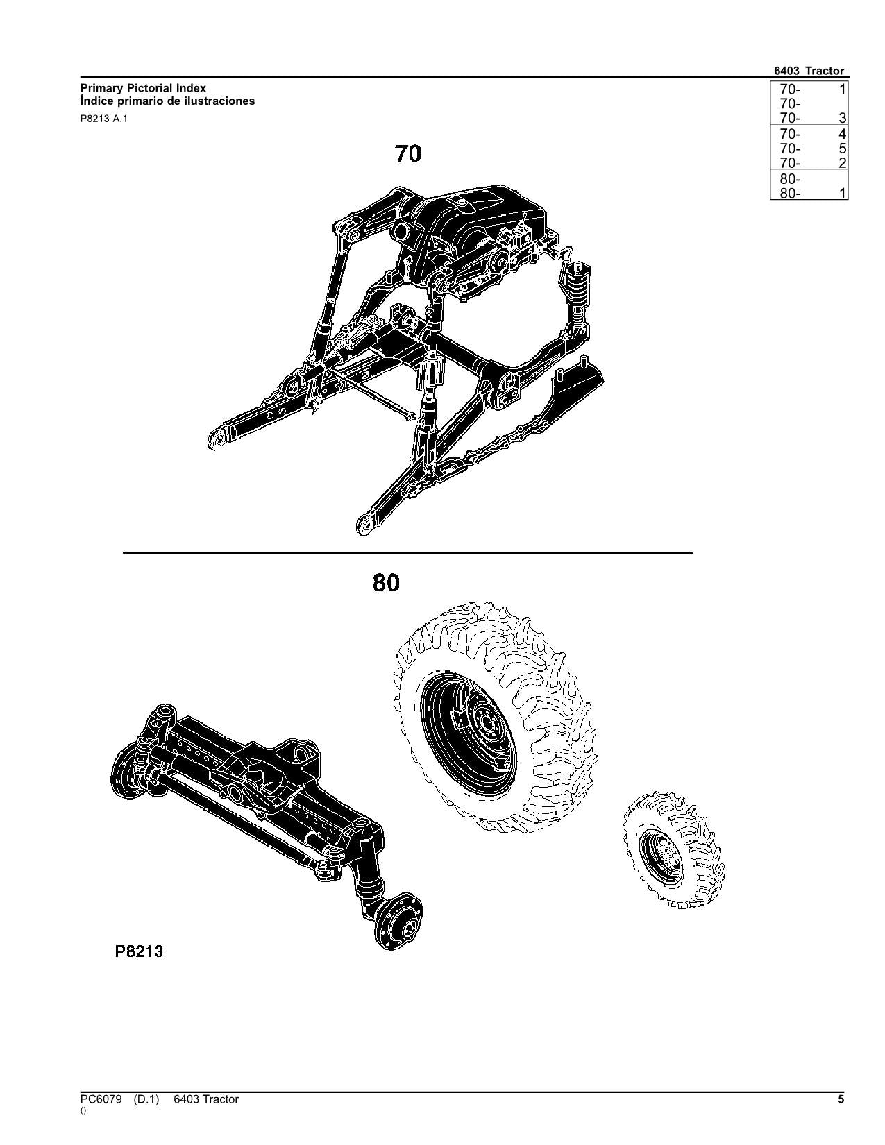 JOHN DEERE 6403 TRAKTOR ERSATZTEILKATALOGHANDBUCH #3