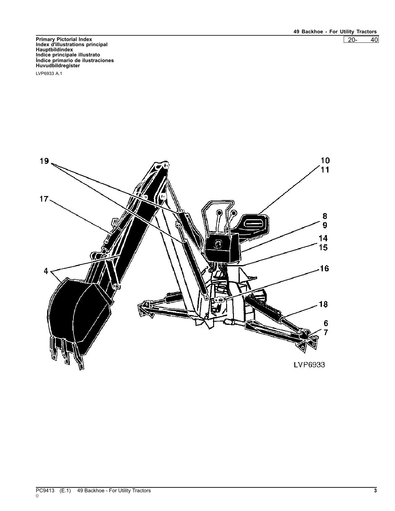 JOHN DEERE 49 TRAKTOR ERSATZTEILKATALOGHANDBUCH