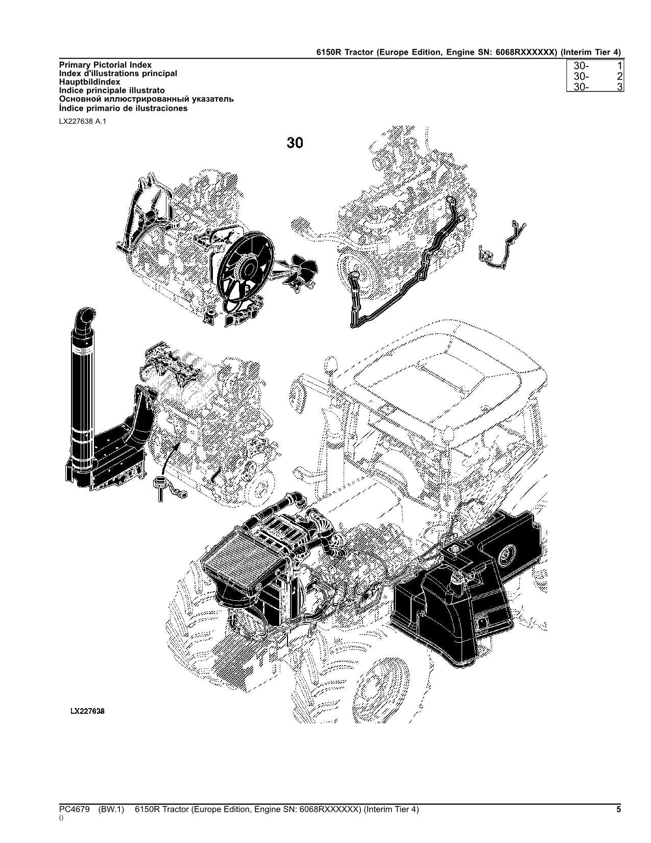 MANUEL DU CATALOGUE DES PIÈCES DU TRACTEUR JOHN DEERE 6150R