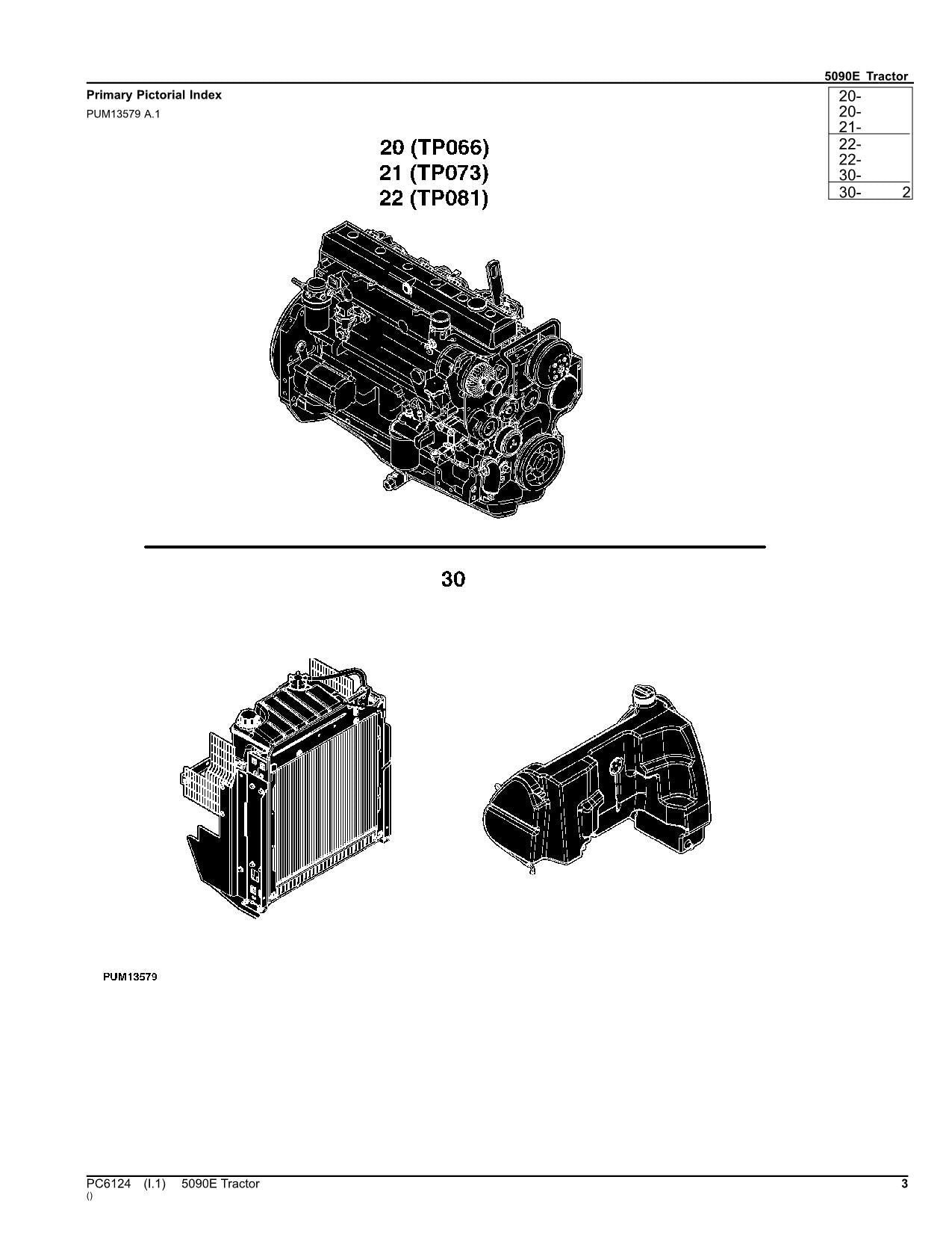 JOHN DEERE 5090E TRACTOR PARTS CATALOG MANUAL #6