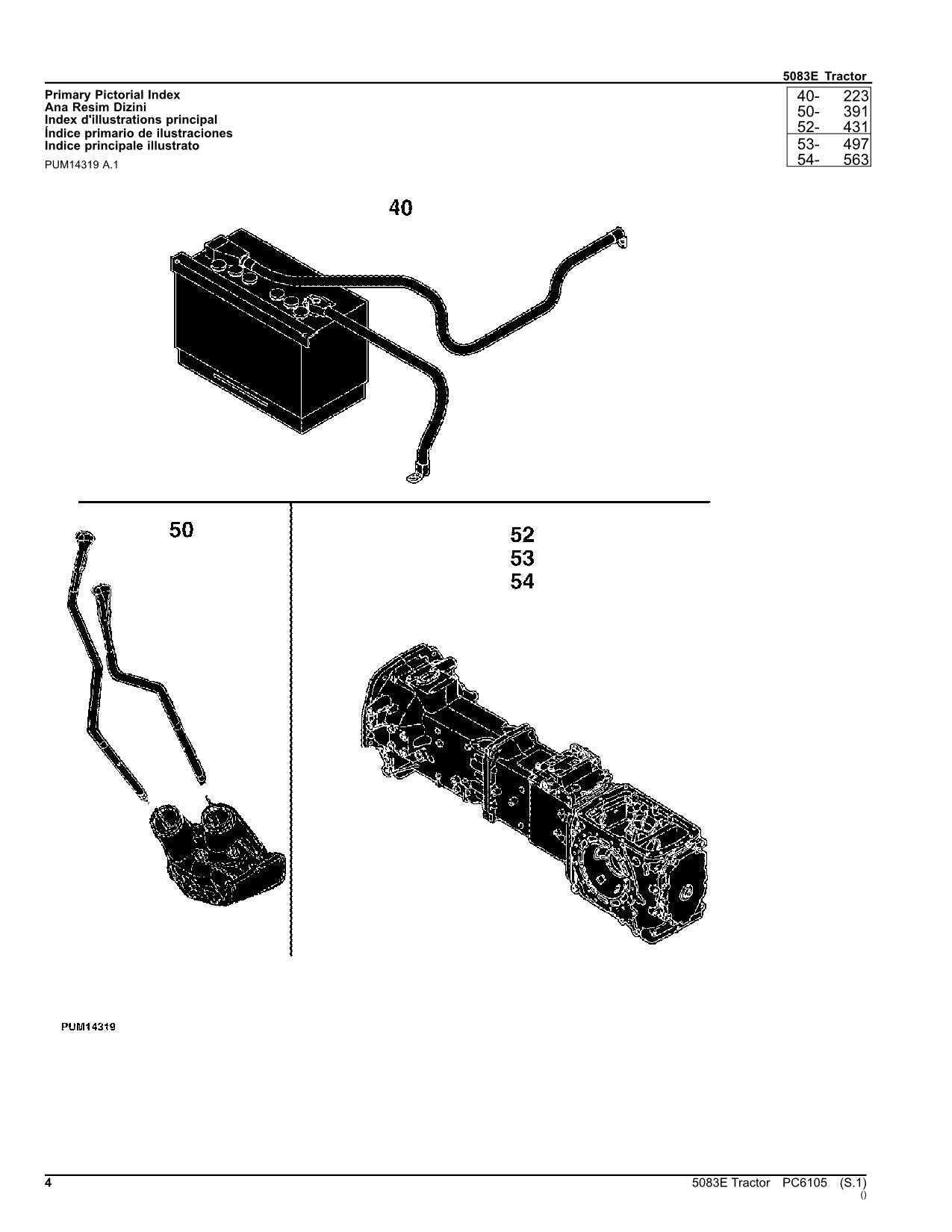 JOHN DEERE 5083E TRAKTOR-TEILEKATALOGHANDBUCH Nr. 3