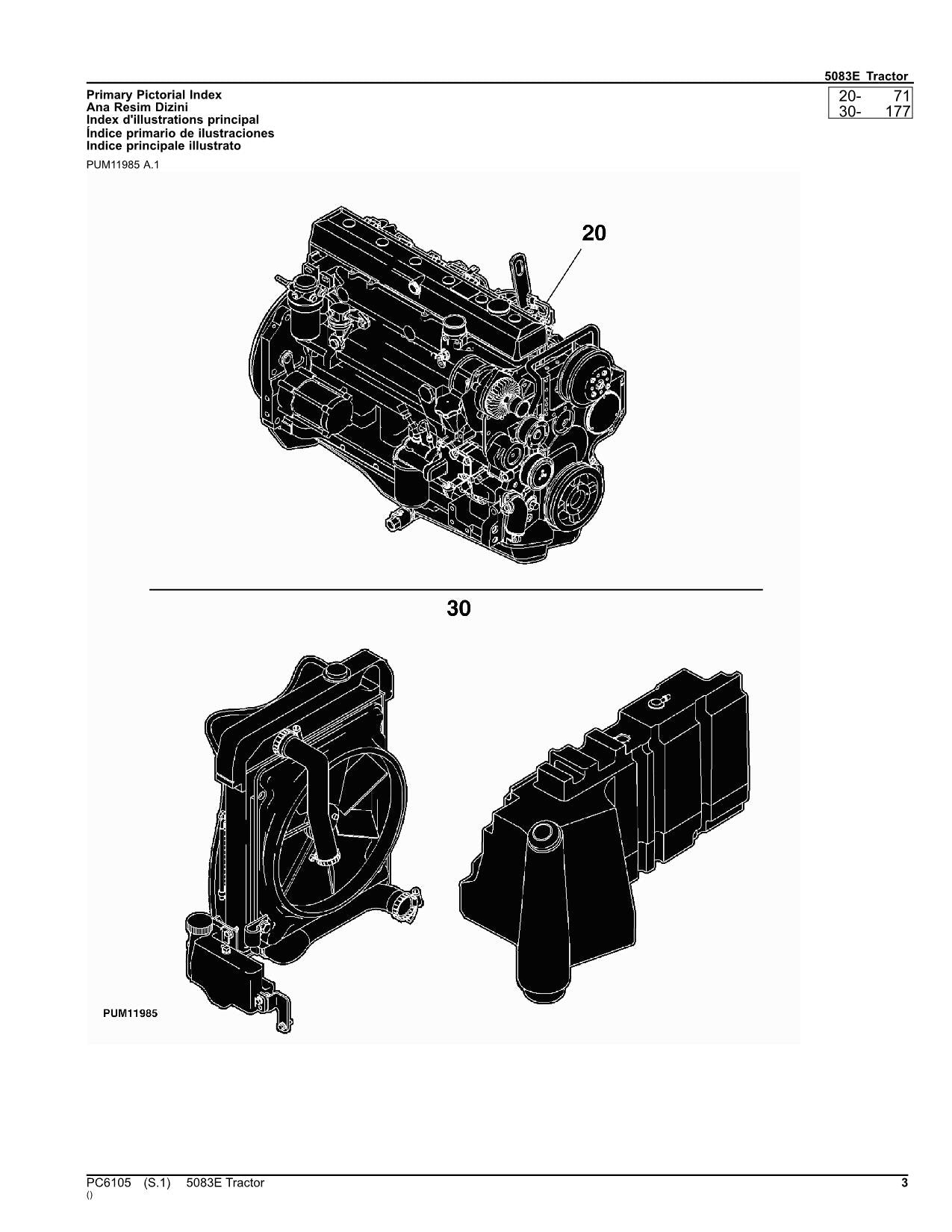 MANUEL DU CATALOGUE DES PIÈCES DU TRACTEUR JOHN DEERE 5083E #3