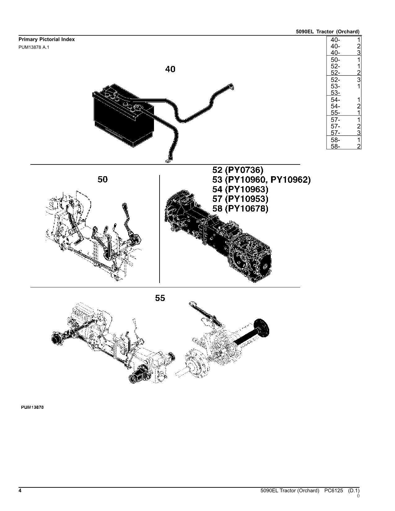 MANUEL DU CATALOGUE DES PIÈCES DU TRACTEUR JOHN DEERE 5090EL #2