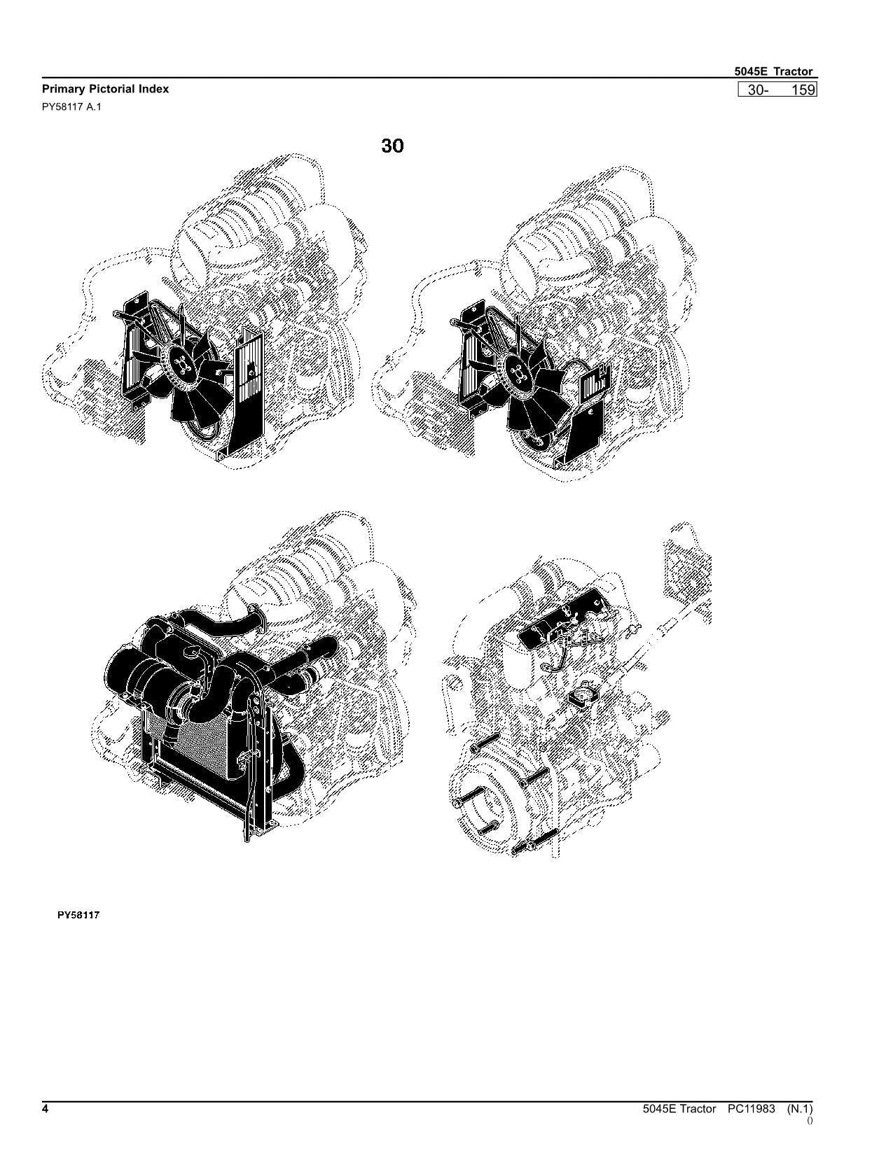 JOHN DEERE 5045E TRAKTOR ERSATZTEILKATALOGHANDBUCH #2