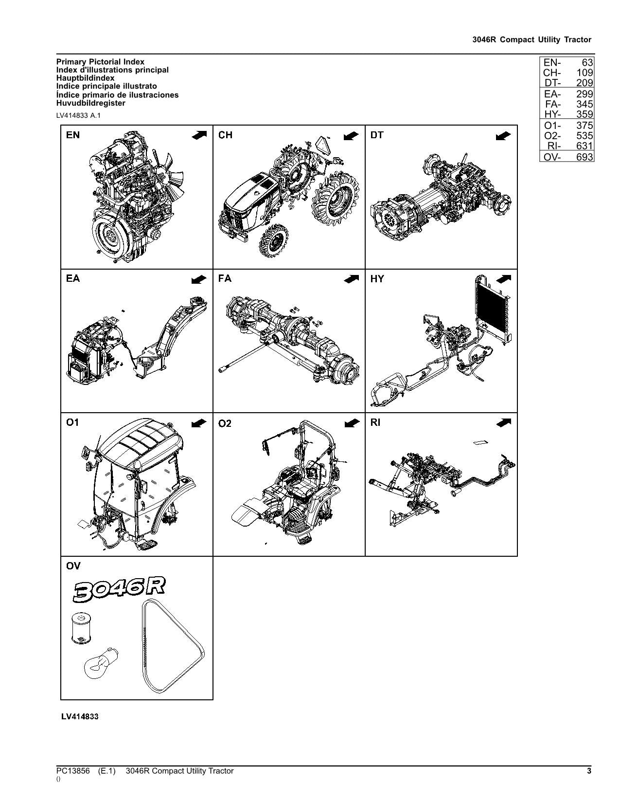 JOHN DEERE 3046R TRAKTOR ERSATZTEILKATALOGHANDBUCH #3