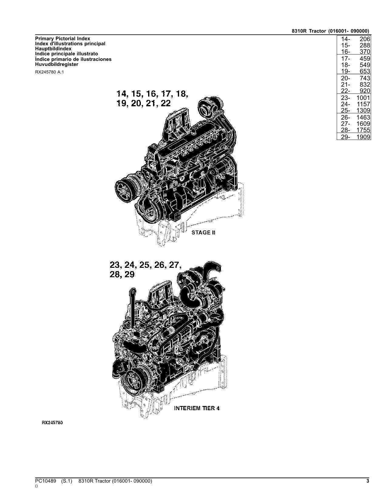 JOHN DEERE 8310R TRACTOR PARTS CATALOG MANUAL #2