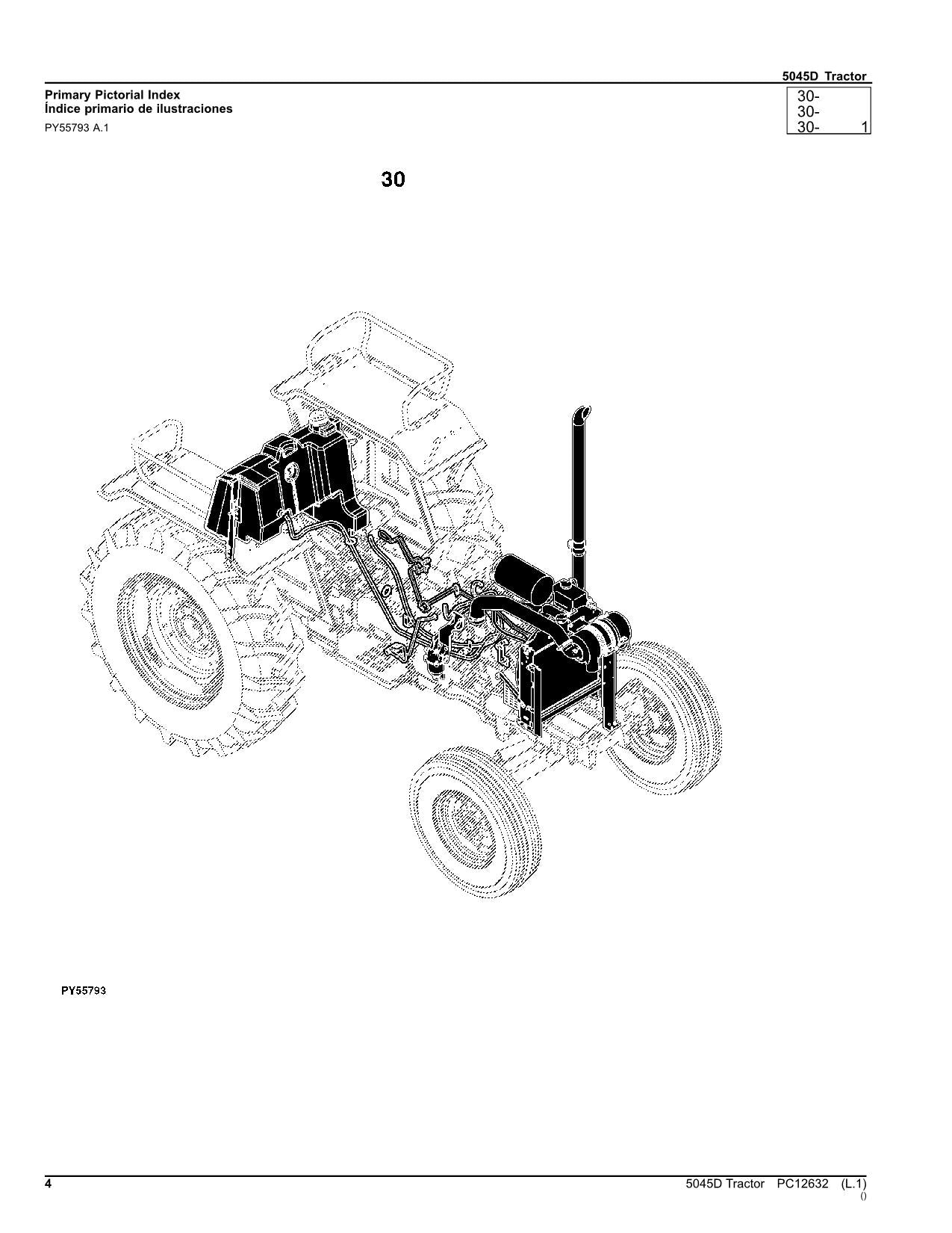 MANUEL DU CATALOGUE DES PIÈCES DU TRACTEUR JOHN DEERE 5045D