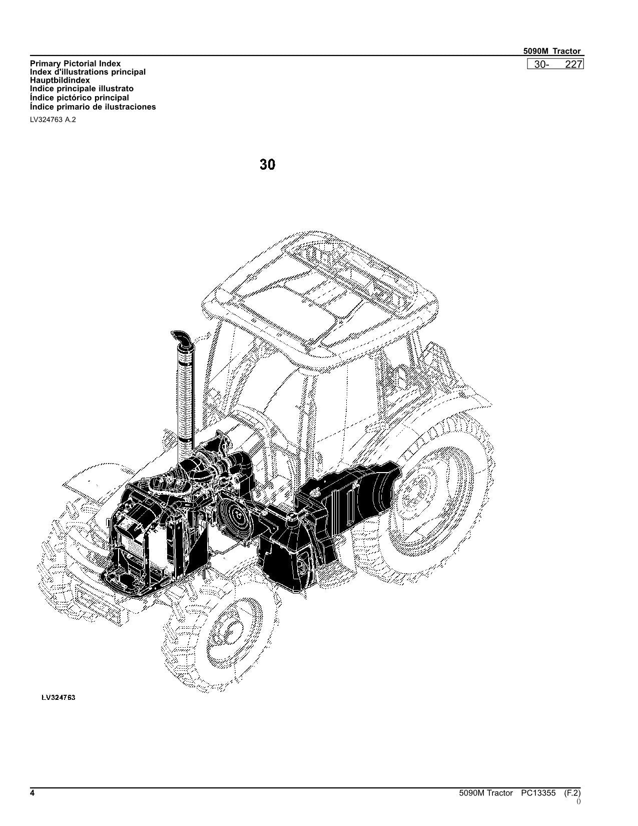 JOHN DEERE 5090M TRACTOR PARTS CATALOG MANUAL #2