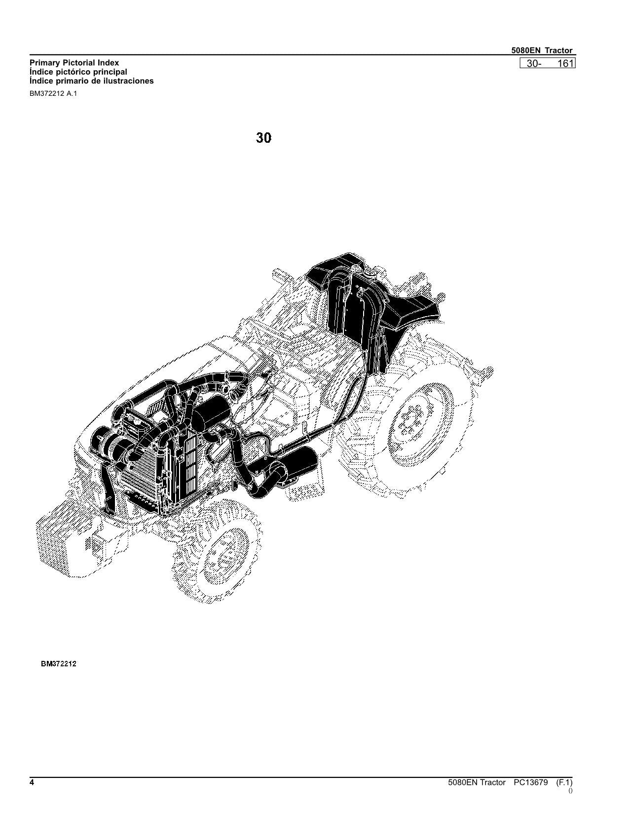 JOHN DEERE 5080EN TRACTOR PARTS CATALOG MANUAL