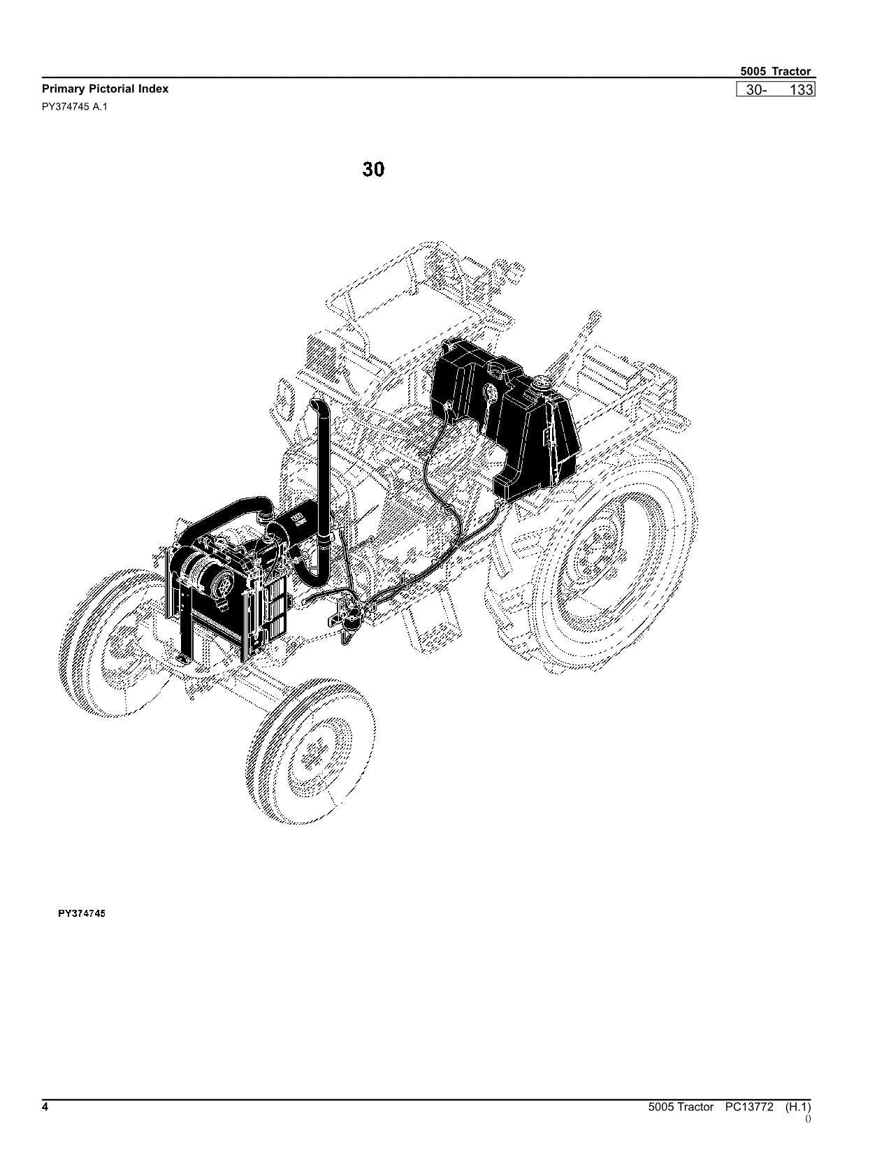 MANUEL DU CATALOGUE DES PIÈCES DU TRACTEUR JOHN DEERE 5005