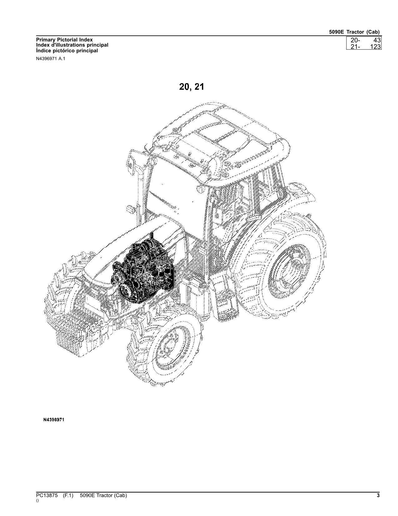 JOHN DEERE 5090E TRACTOR PARTS CATALOG MANUAL #4