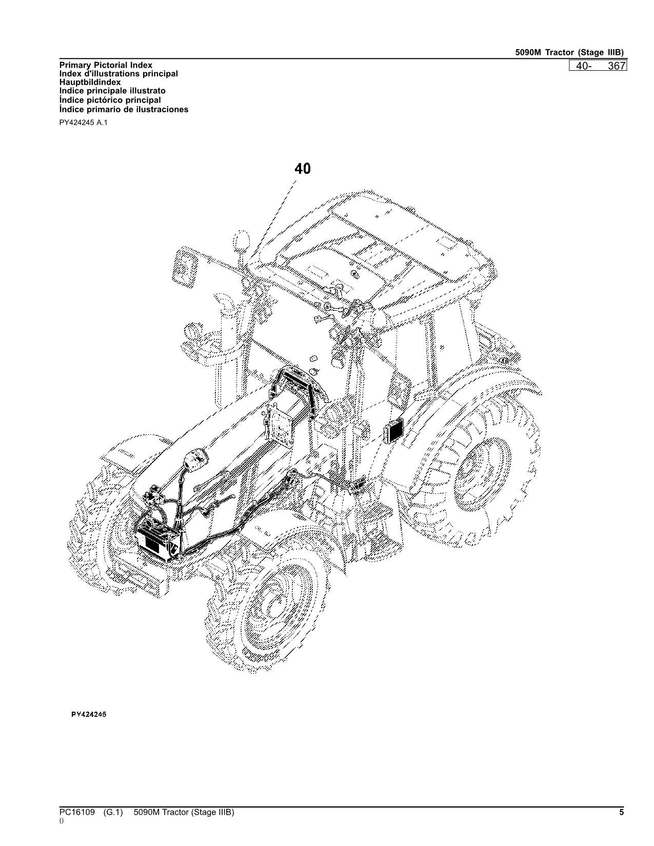 MANUEL DU CATALOGUE DES PIÈCES DU TRACTEUR JOHN DEERE 5090M #4