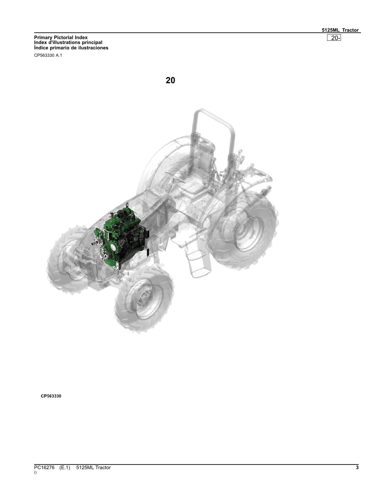 MANUEL DU CATALOGUE DES PIÈCES DU TRACTEUR JOHN DEERE 5125ML #2