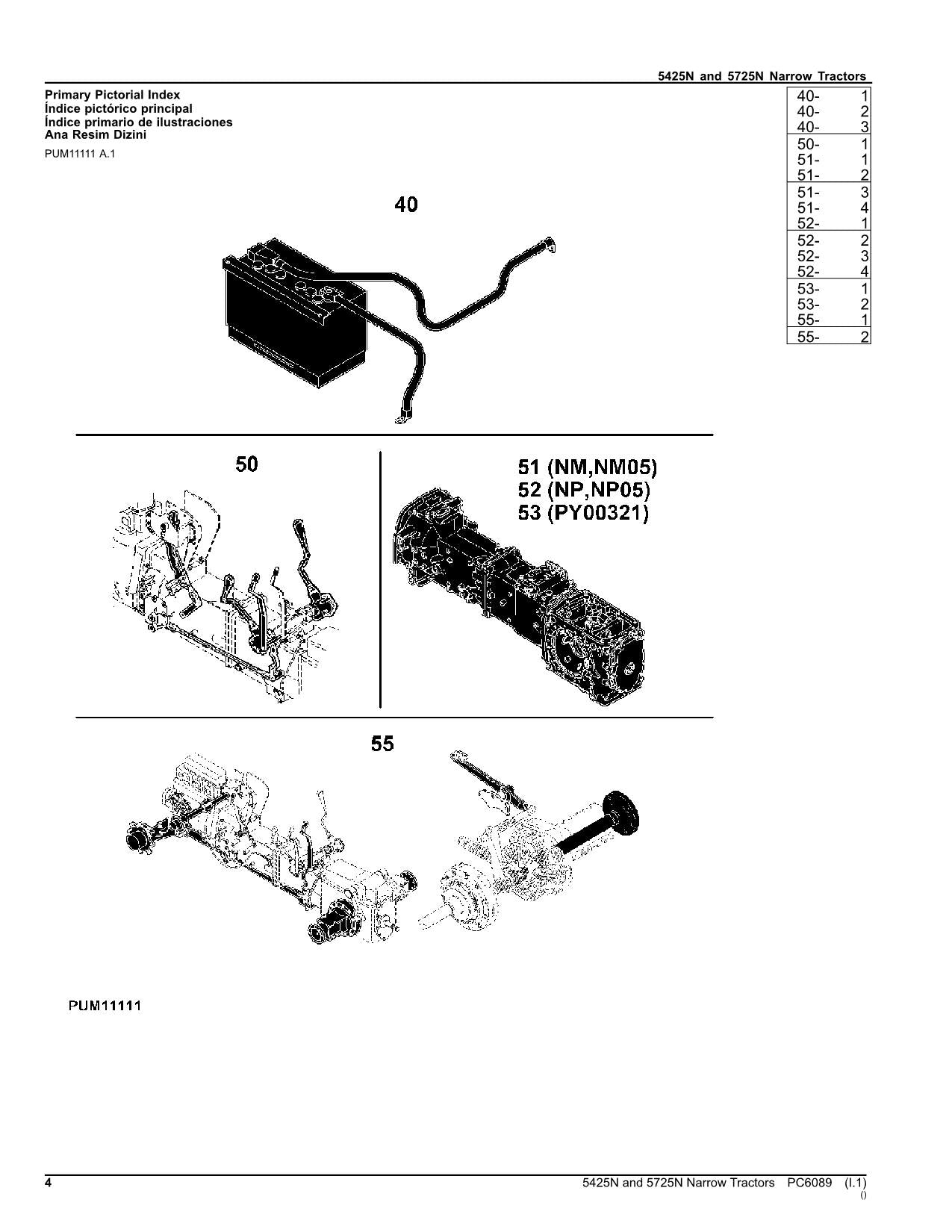 JOHN DEERE 5425 TRAKTOR ERSATZTEILKATALOGHANDBUCH #2