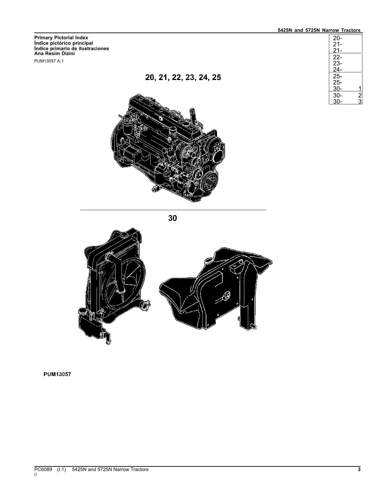 JOHN DEERE 5425 TRACTOR PARTS CATALOG MANUAL #2