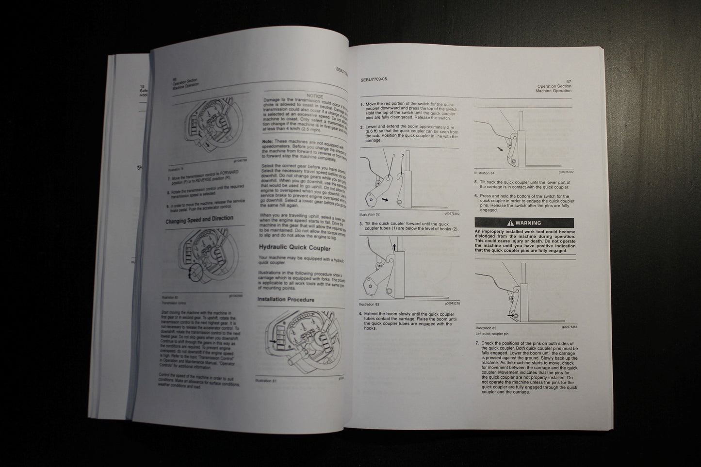 CATERPILLAR CAT TH580B TELEHANDLER OPERATORS MANUAL