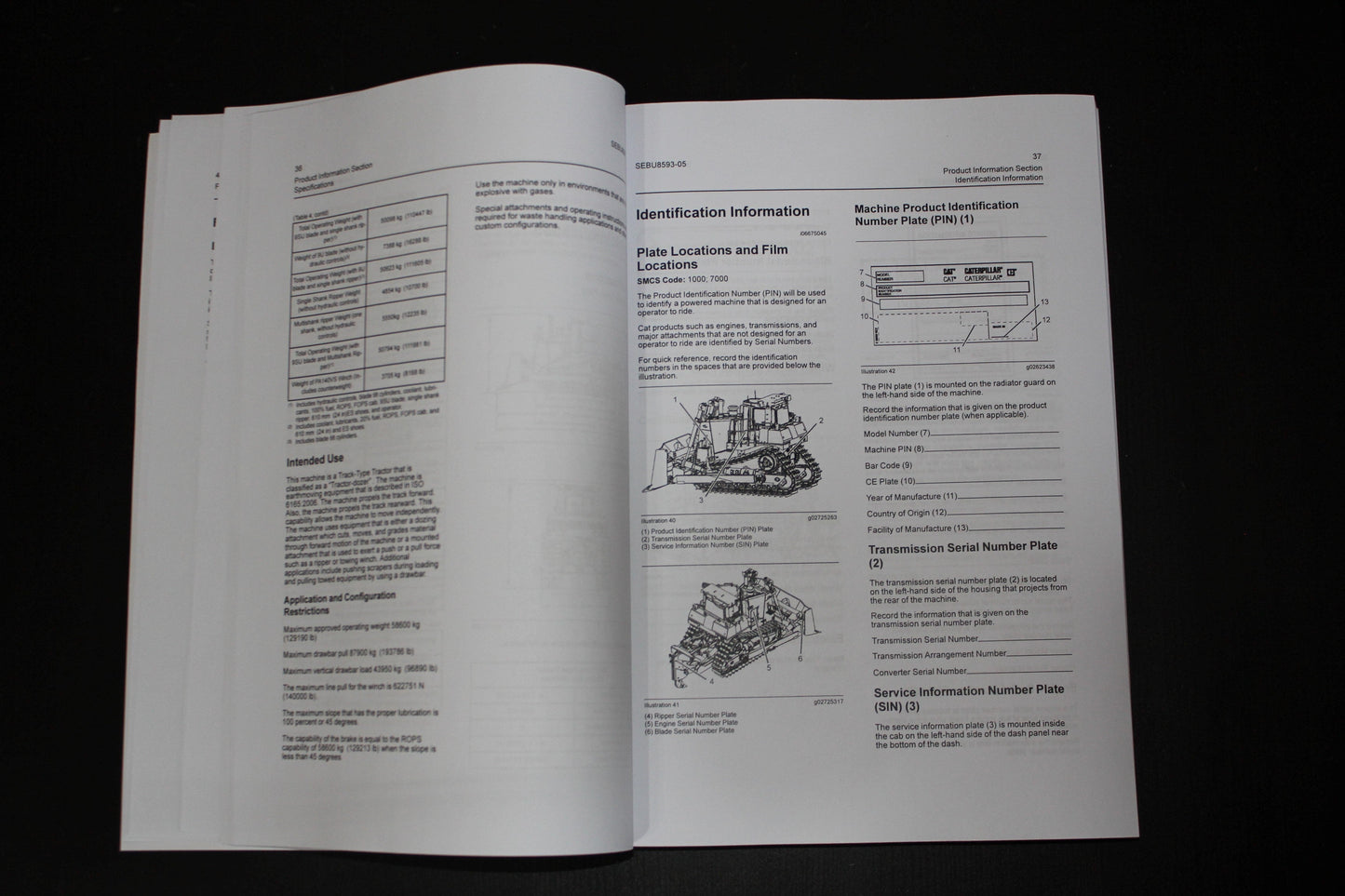 CATERPILLAR CAT D9T TRACK-TYPE TRACTOR OPERATORS MANUAL ser TWG 1-UP