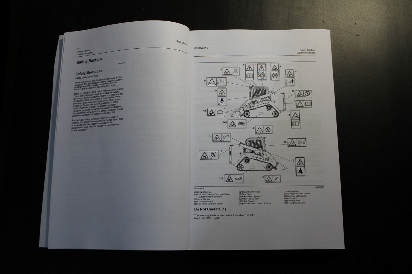 CATERPILLAR CAT 279D COMPACT TRACK LOADER OPERATORS MANUAL