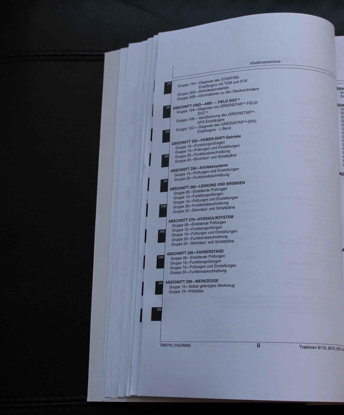 JOHN DEERE 8110 8210 8310 8410 TRAKTOREN WIRKUNGWEISE PRÜFUNG REPARATURHANDBUCH