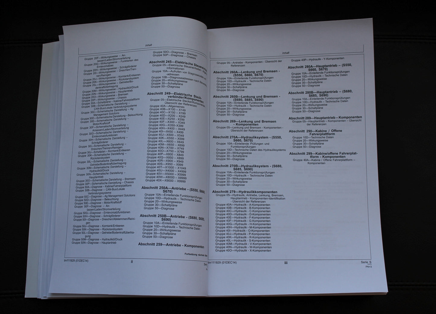 JOHN DEERE S560 S690 S560i S690i MAHDRESCHER DIAGNOSE REPARATURHANDBUCH