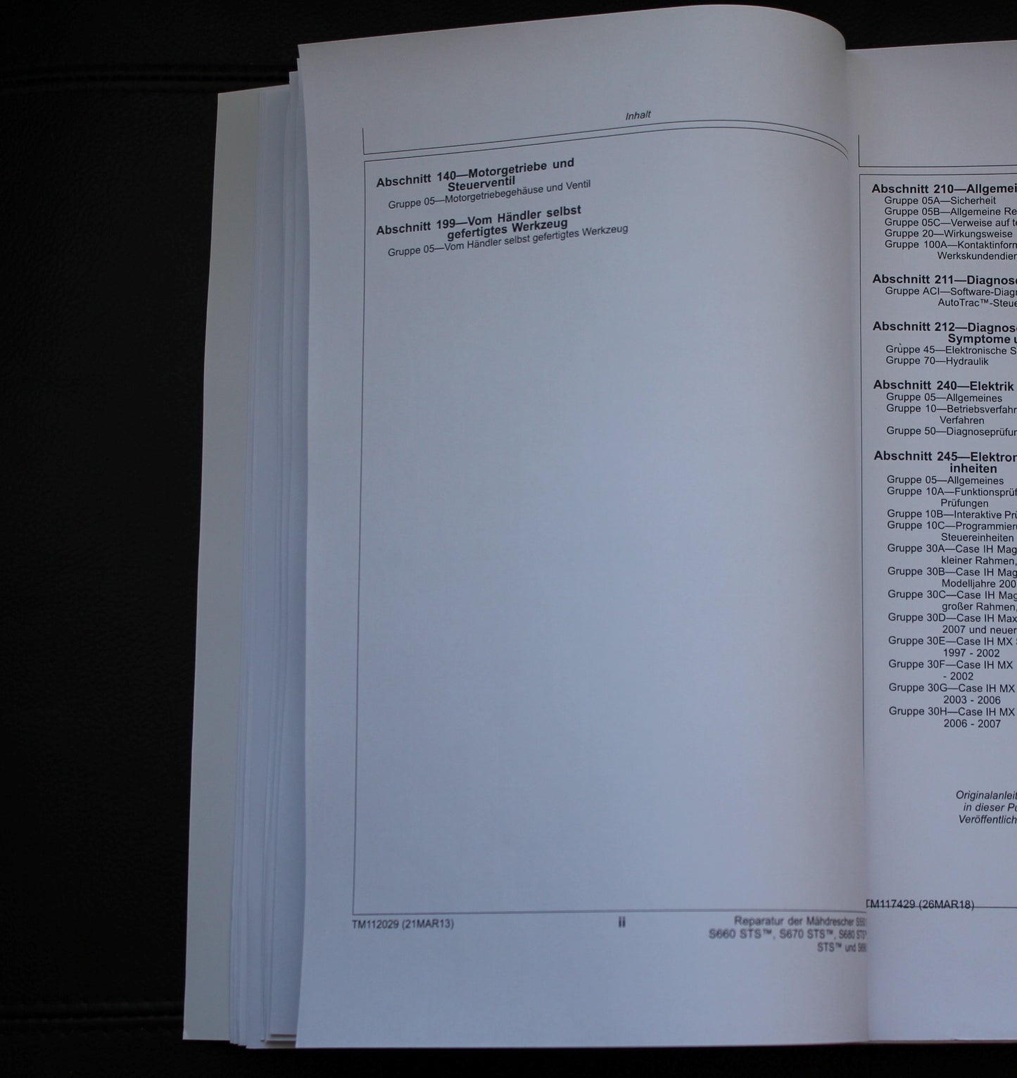 JOHN DEERE S660 S670 S680 S685 S690 STS MAHDRESCHER REPARATURHANDBUCH