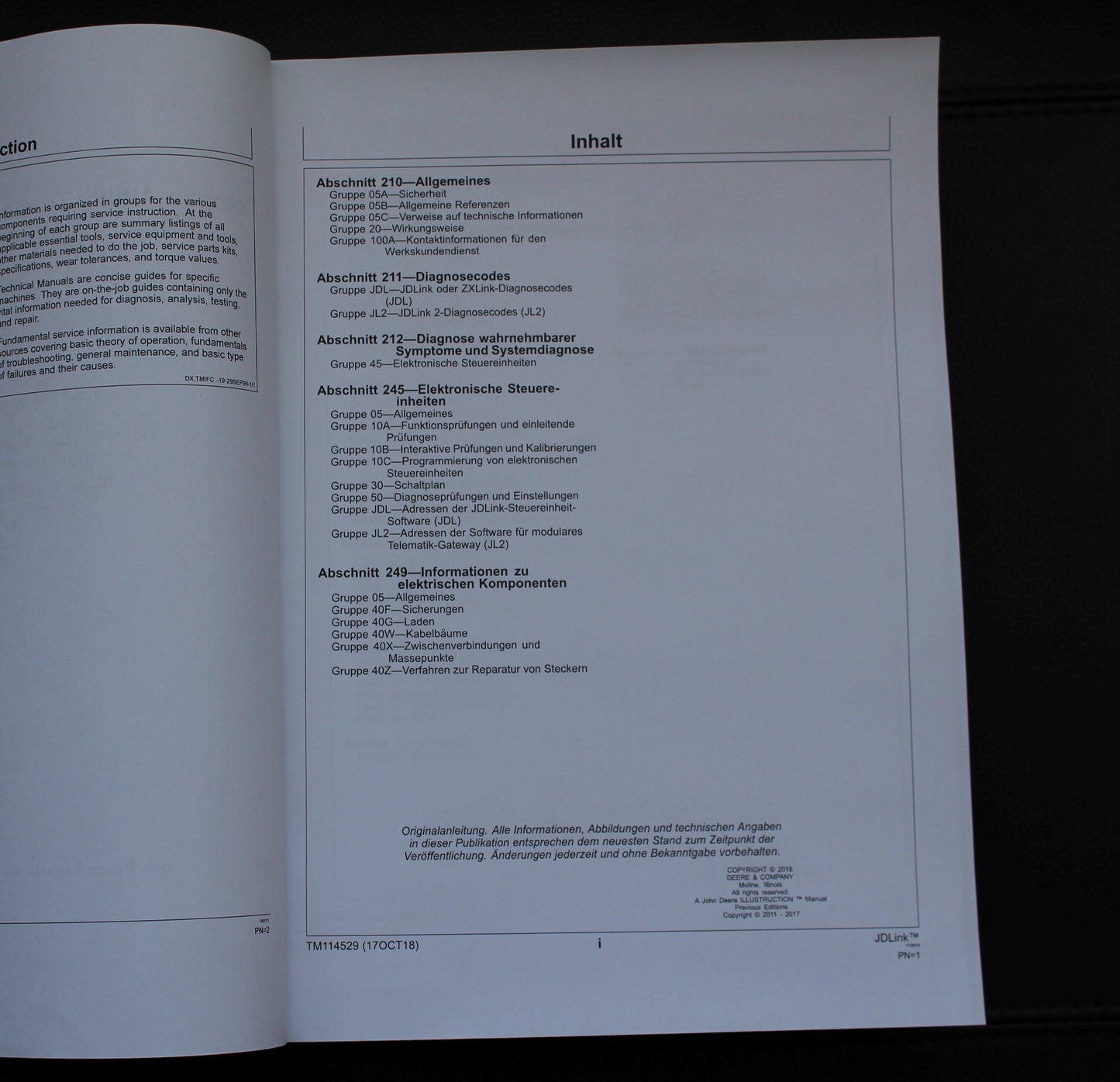 JOHN DEERE JDLINK REPARATURHANDBUCH WERKSTATTHANDBUCH