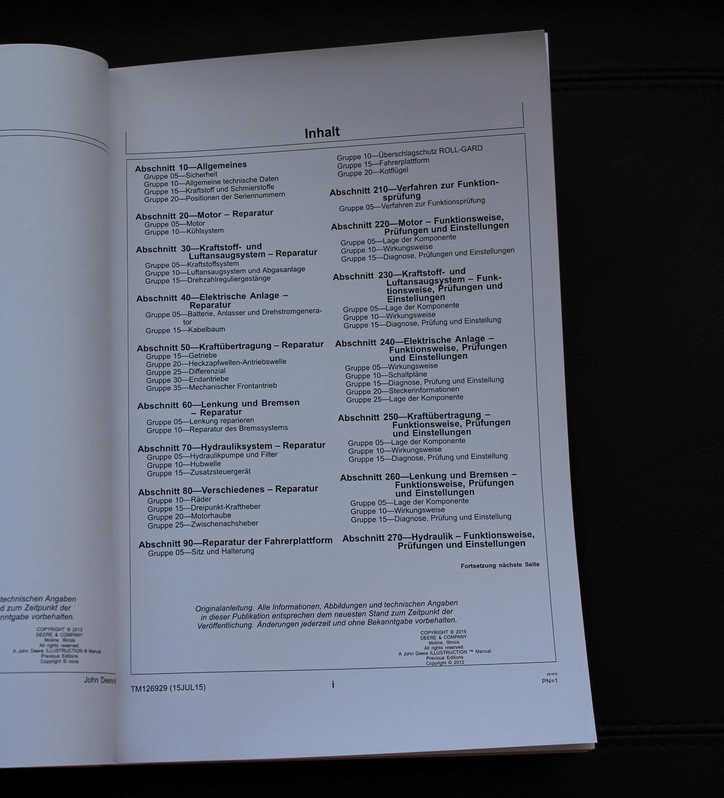 JOHN DEERE 1023E 1025R 1026R KOMPAKTTRAKTOR REPARATURHANDBUCH #1