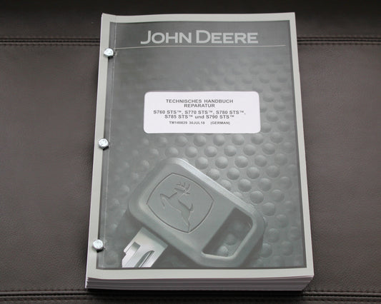 JOHN DEERE S760 S770 S780 S785 S790 STS Mähdrescher REPARATURHANDBUCH