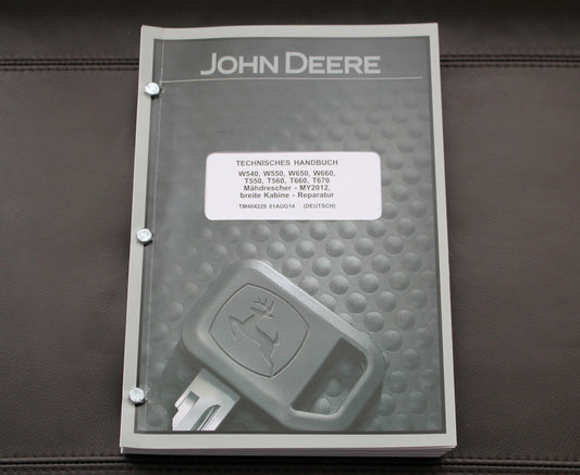 JOHN DEERE W540 W550 W650 MAHDRESCHER REPARATURHANDBUCH MY2012-MY2013