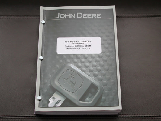 JOHN DEERE 6105M 6140M TRAKTOREN REPARATURHANDBUCH WERKSTATTHANDBUCH