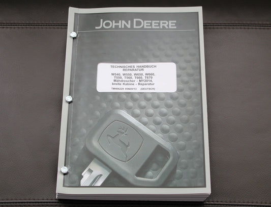 JOHN DEERE W540 W550 W650 MAHDRESCHER REPARATURHANDBUCH MY2014-MY2015