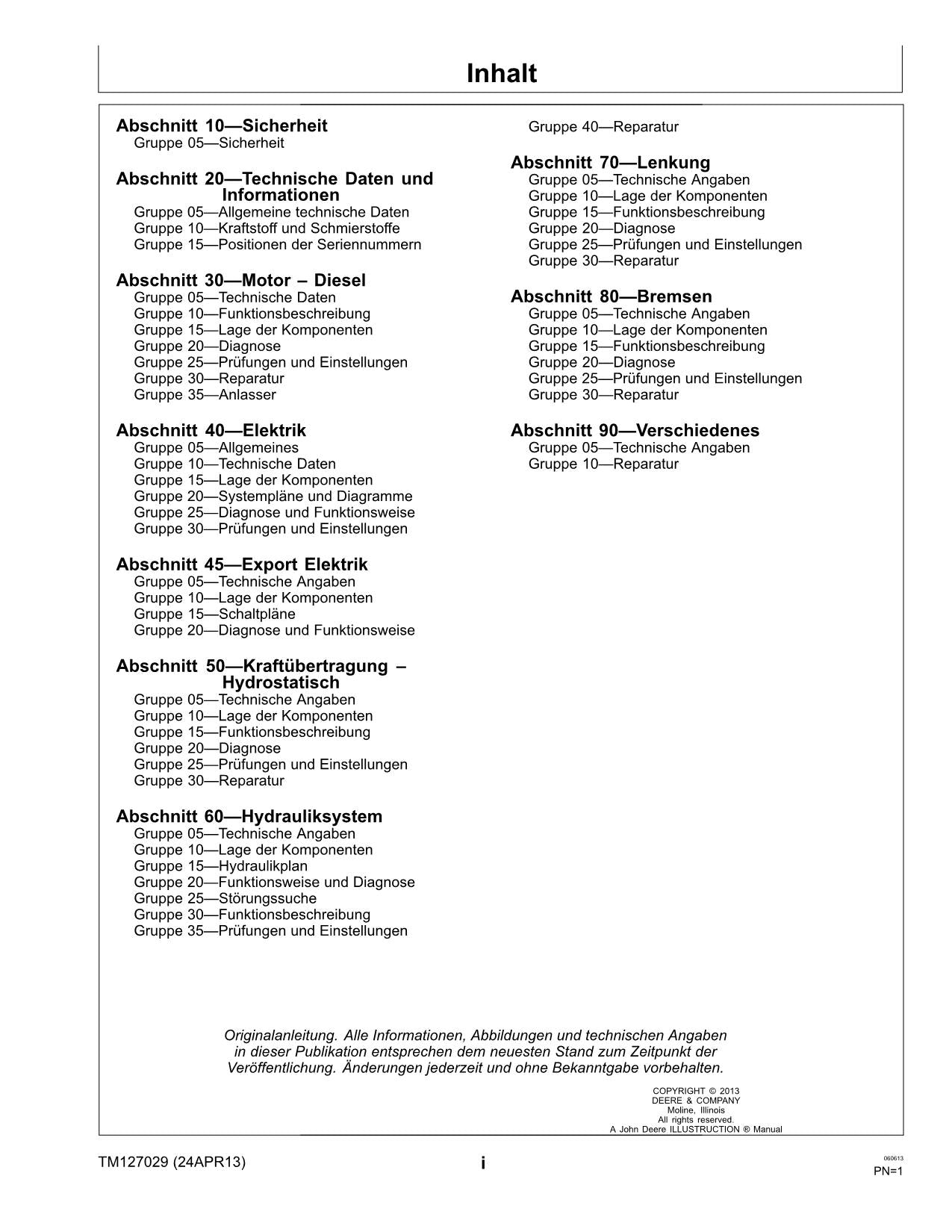 JOHN DEERE 2025R KOMPACTTRAKTOR REPARATURHANDBUCH WERKSTATTHANDBUCH #3