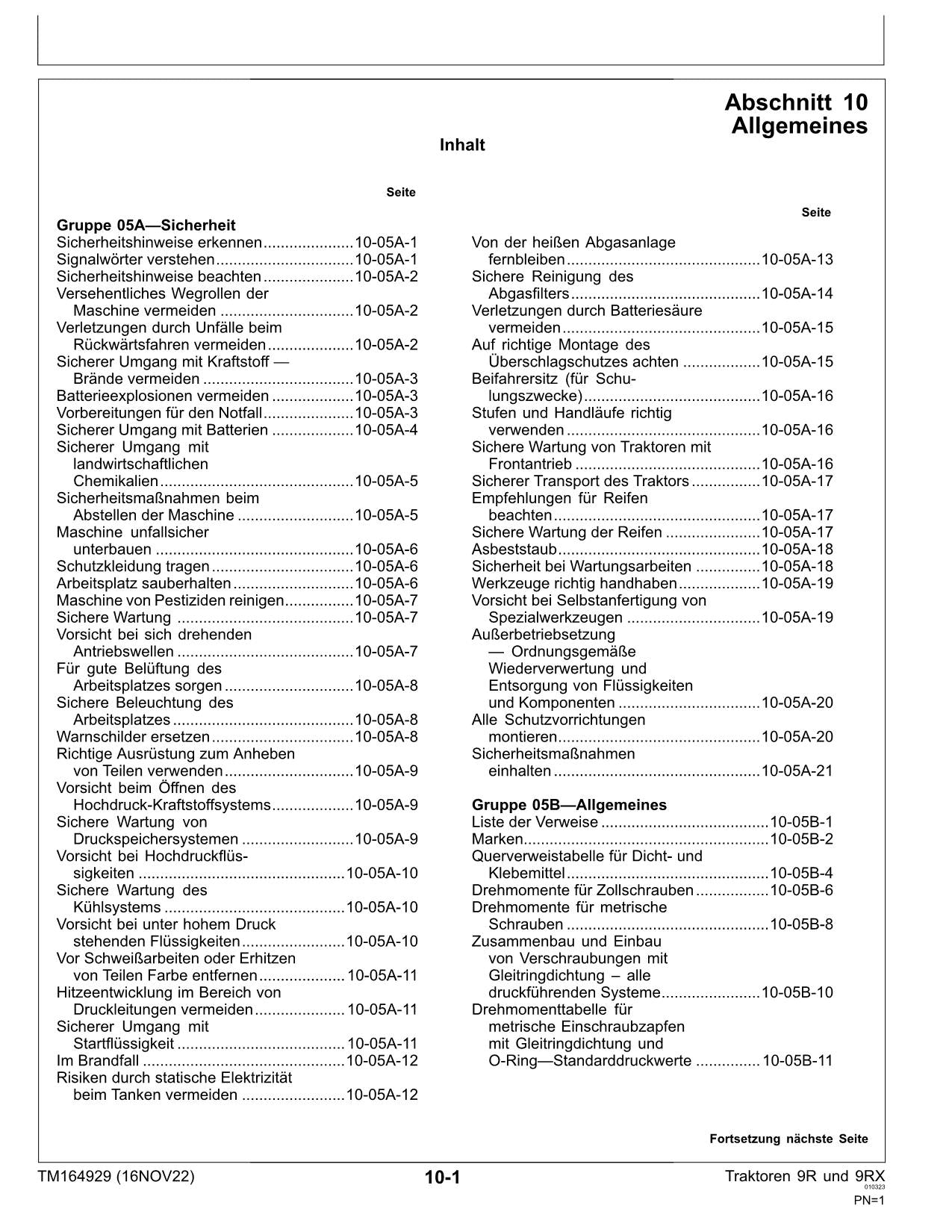 JOHN DEERE 9R 390 440 490 540 590 TRAKTOR REPARATURHANDBUCH