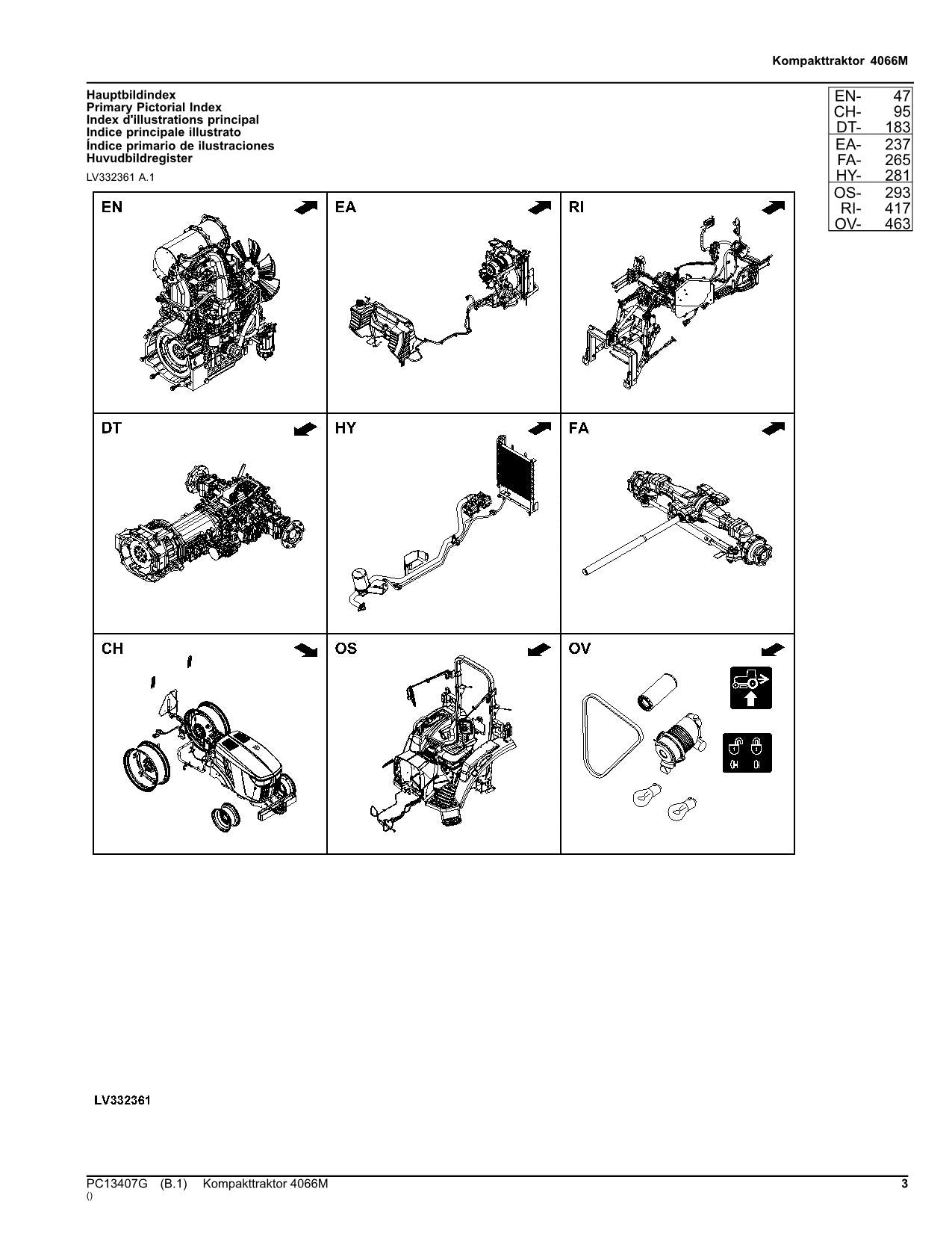 JOHN DEERE TRAKTOR 4066M ERSATZTEILKATALOG ERSATZEILLISTE #2