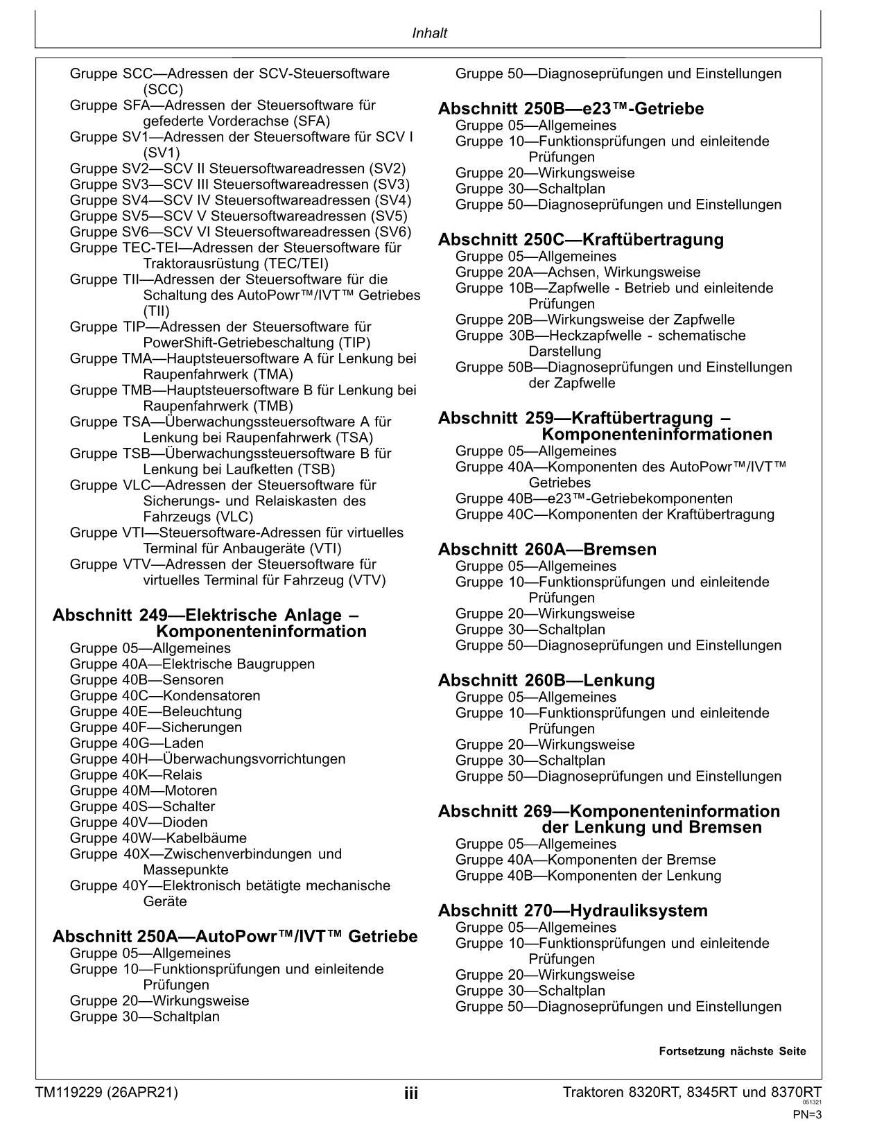 JOHN DEERE 8320RT 8345RT 8370RT TRAKTOR DIAGNOSE REPARATURHANDBUCH #2