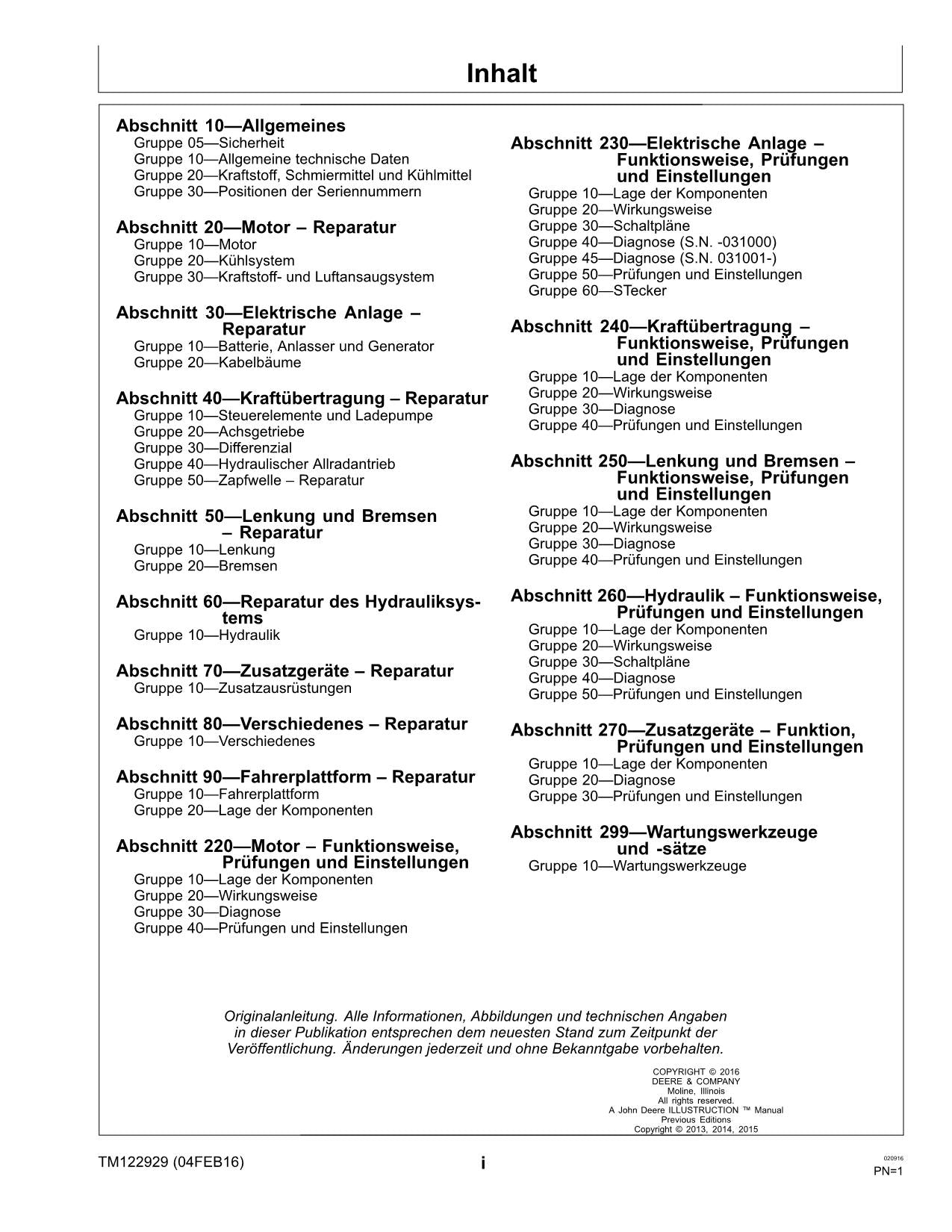 JOHN DEERE X750 X754 X758 TRAKTOR REPARATURHANDBUCH WERKSTATTHANDBUCH -040000