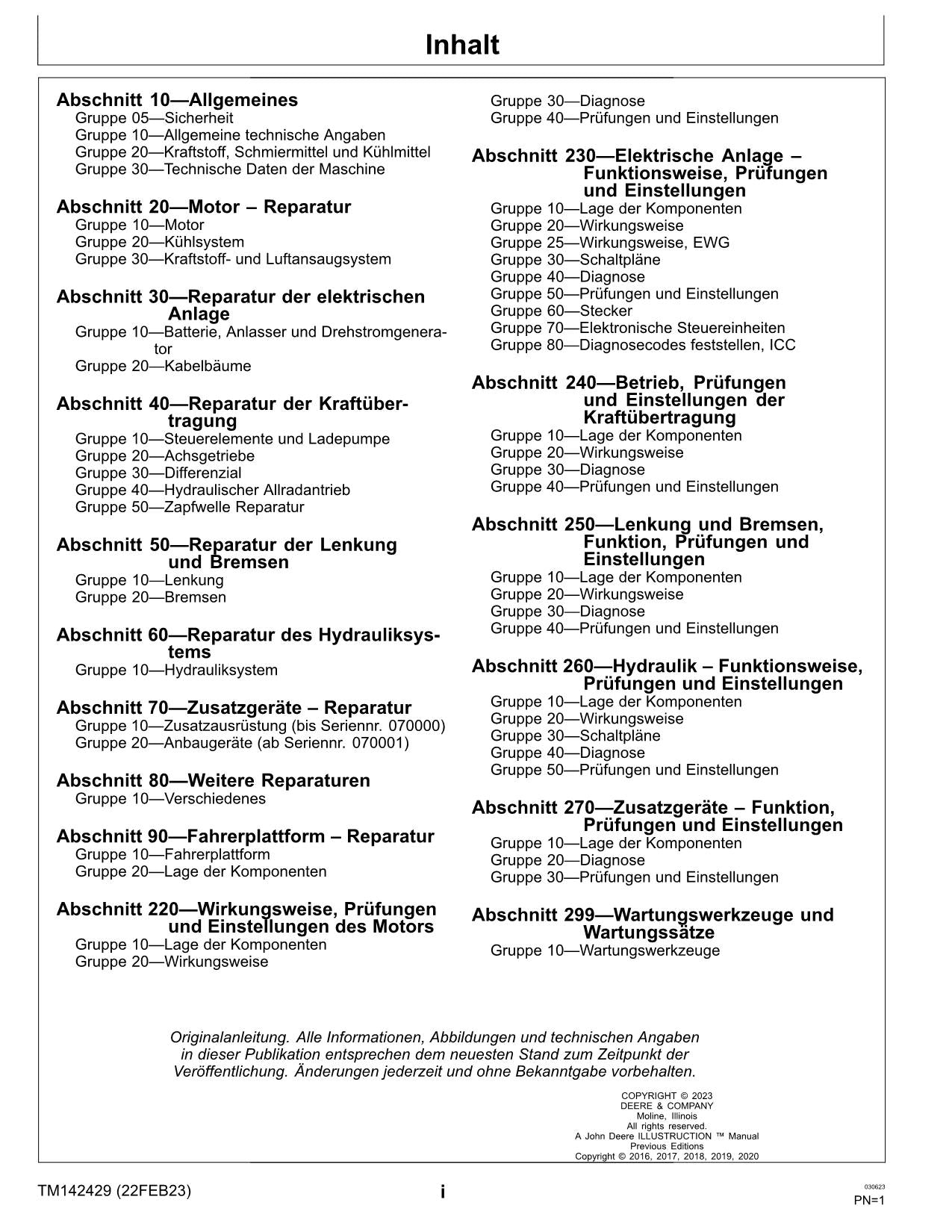 JOHN DEERE X750 X754 X758 TRAKTOR REPARATURHANDBUCH WERKSTATTHANDBUCH 040001-