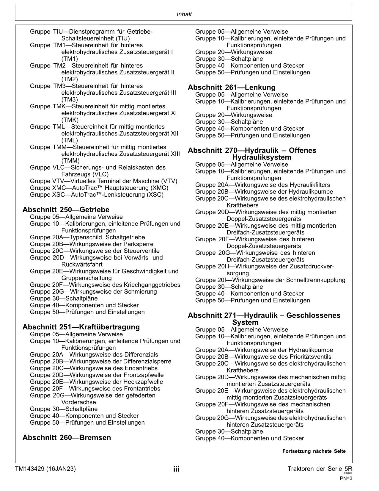 JOHN DEERE 5090R 5125R 5115R 5100R 5115RH TRAKTOR DIAGNOSE REPARATURHANDBUCH