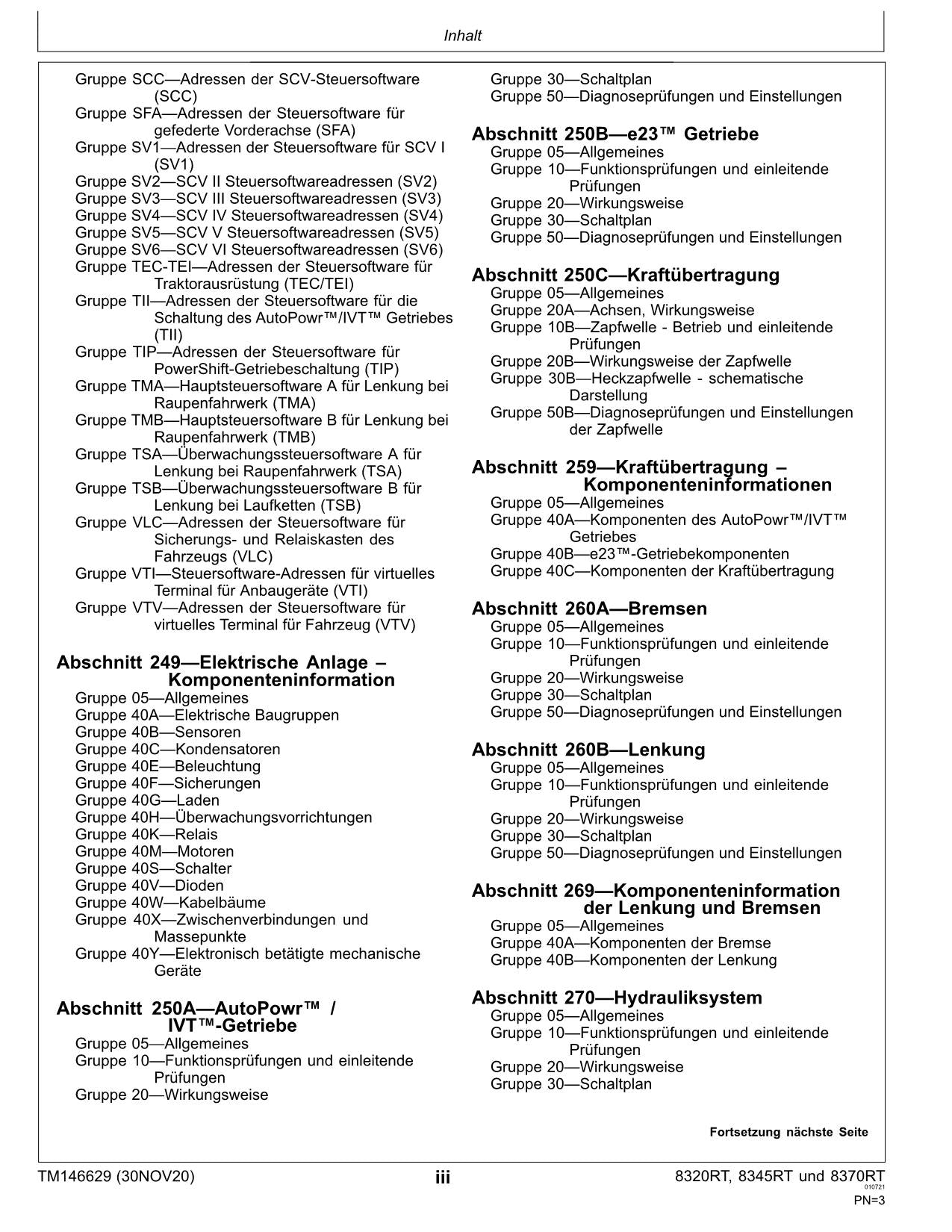 JOHN DEERE 8320RT 8345RT 8370RT TRAKTOR DIAGNOSE REPARATURHANDBUCH #3