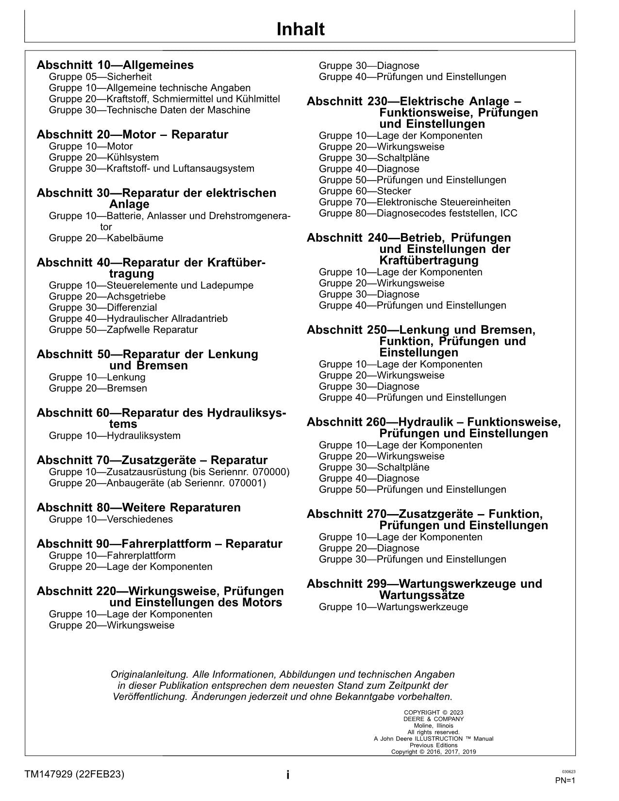 JOHN DEERE X940 X948 X949 TRAKTOR REPARATURHANDBUCH WERKSTATTHANDBUCH