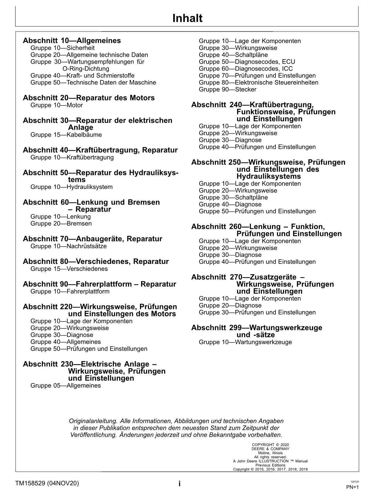 JOHN DEERE X590 TRAKTOR REPARATURHANDBUCH WERKSTATTHANDBUCH