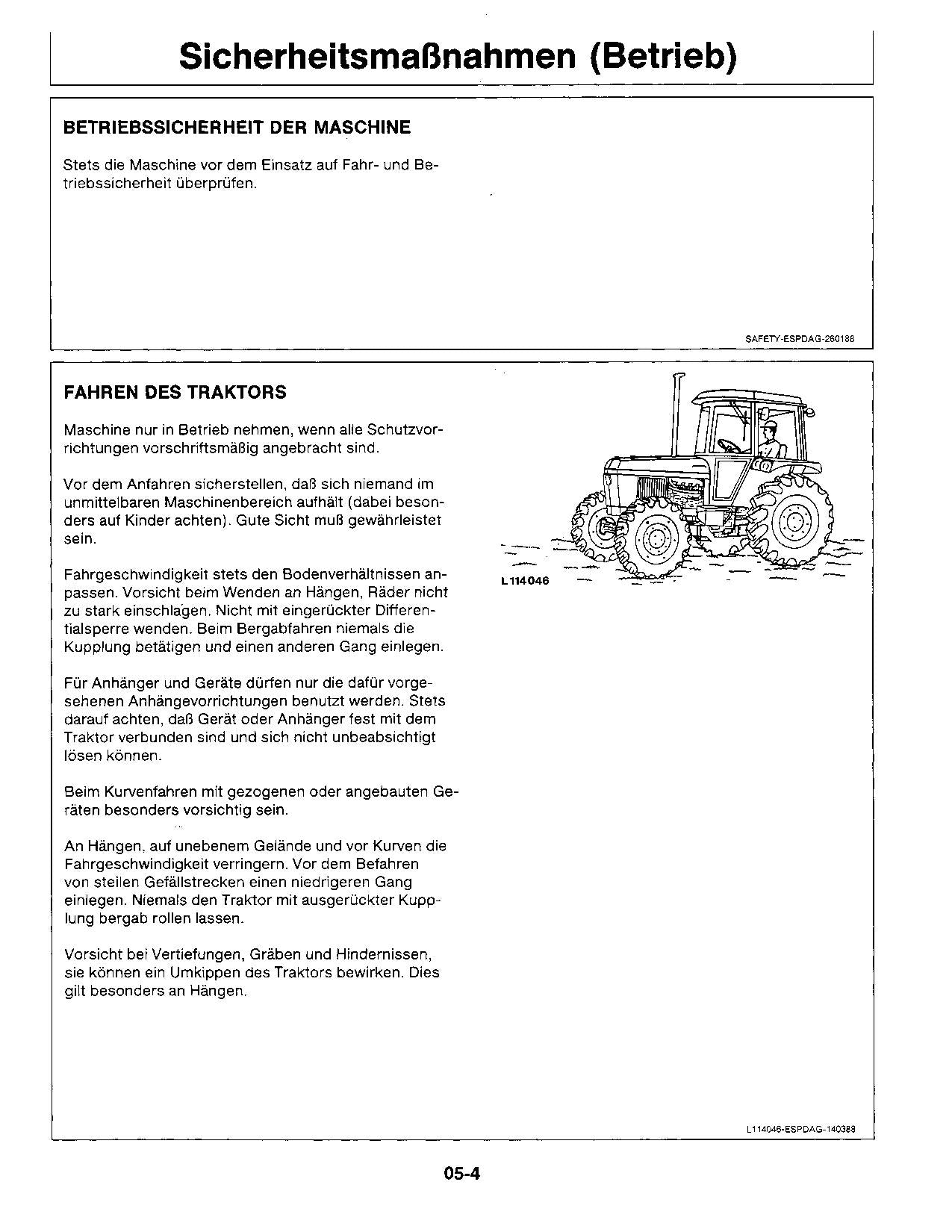 JOHN DEERE 1550 1750 1850 1850N 1950 1950N TRAKTOR BETRIEBSANLEITUNG #1