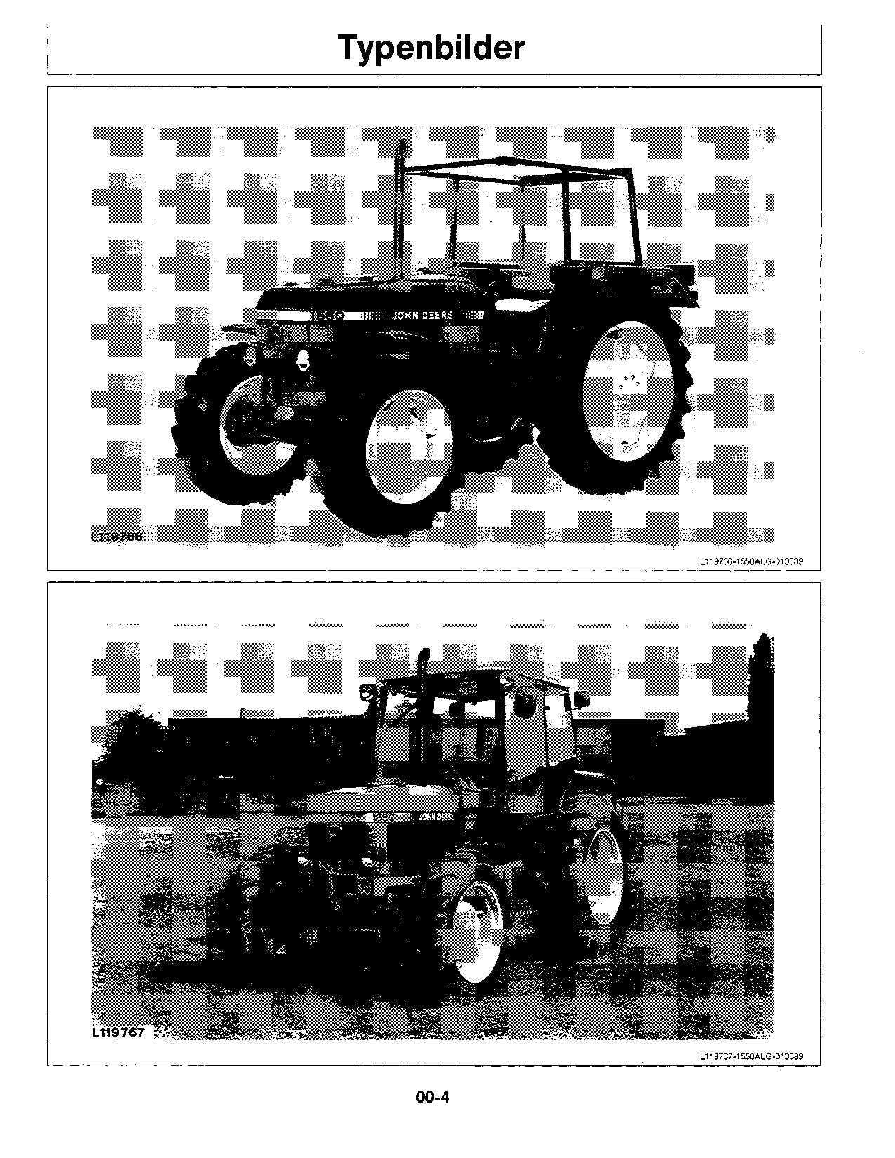 JOHN DEERE 1550 1750 1850 1850N 1950 1950N TRAKTOR BETRIEBSANLEITUNG #1