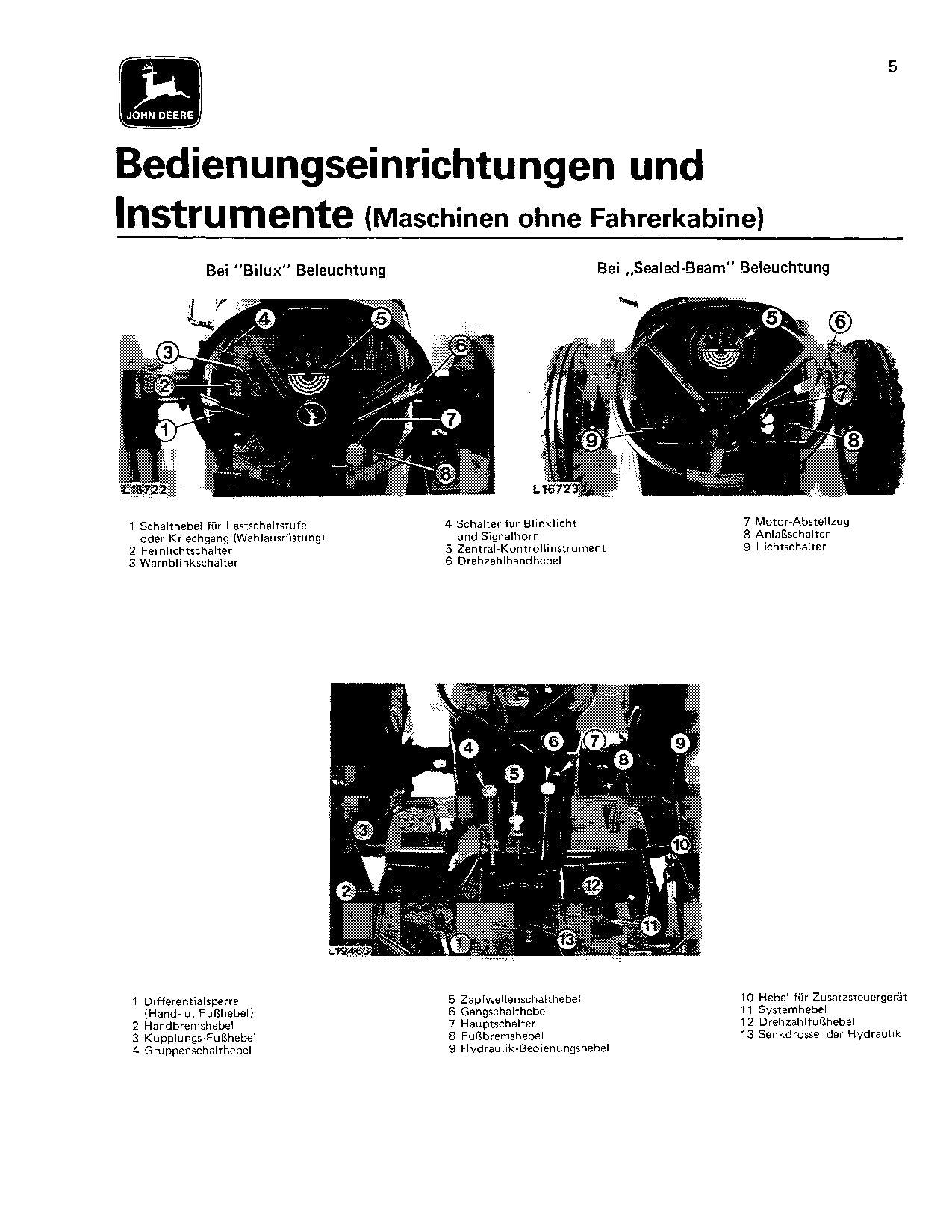 JOHN DEERE 2140 TRAKTOR BETRIEBSANLEITUNG#1