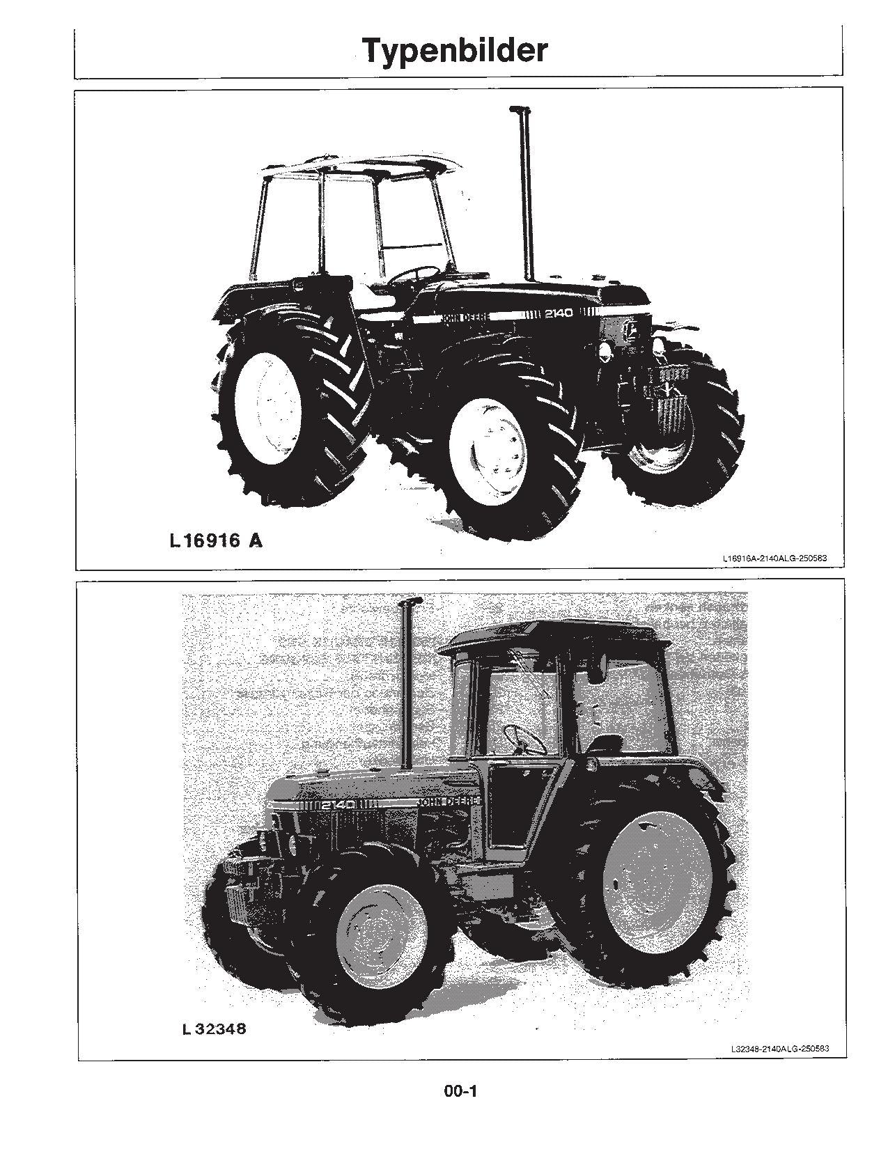 JOHN DEERE 2140 TRAKTOR BETRIEBSANLEITUNG #3