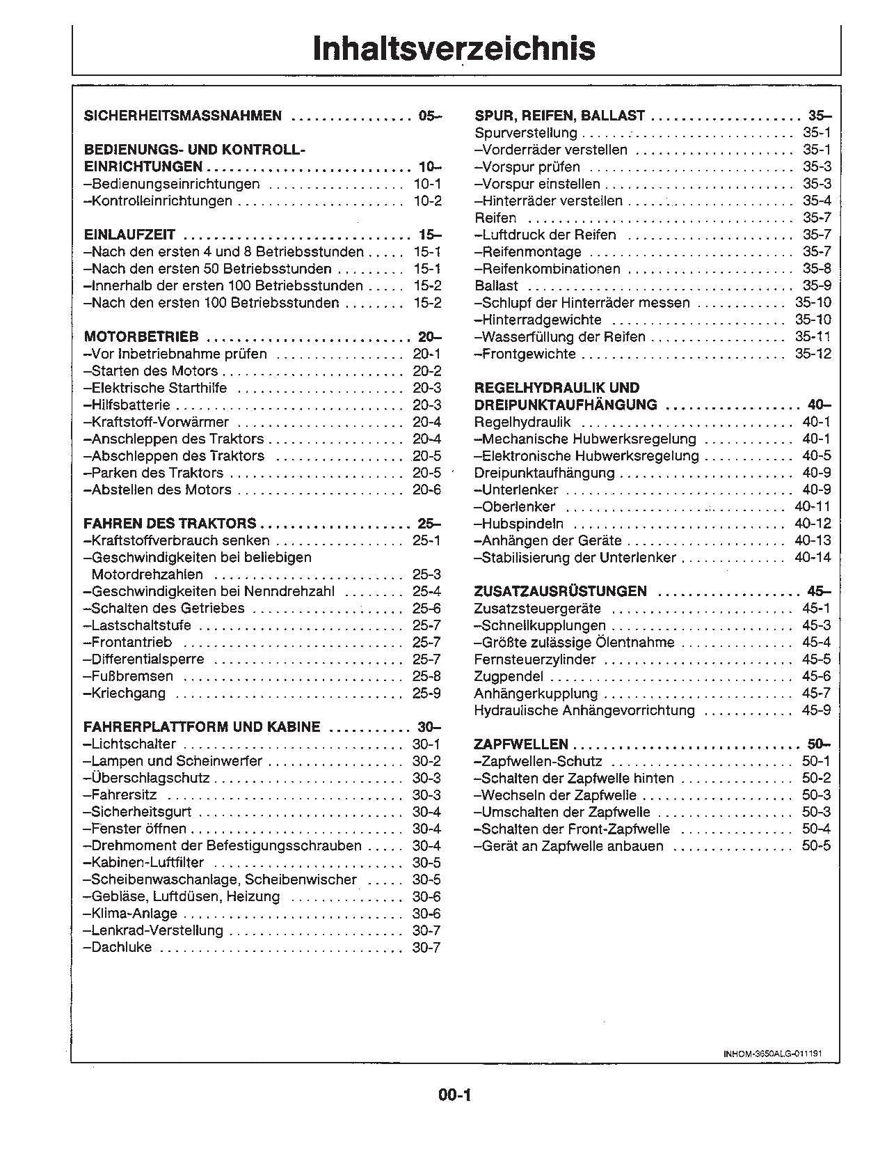 JOHN DEERE 4040S 4240S TRAKTOR BETRIEBSANLEITUNG