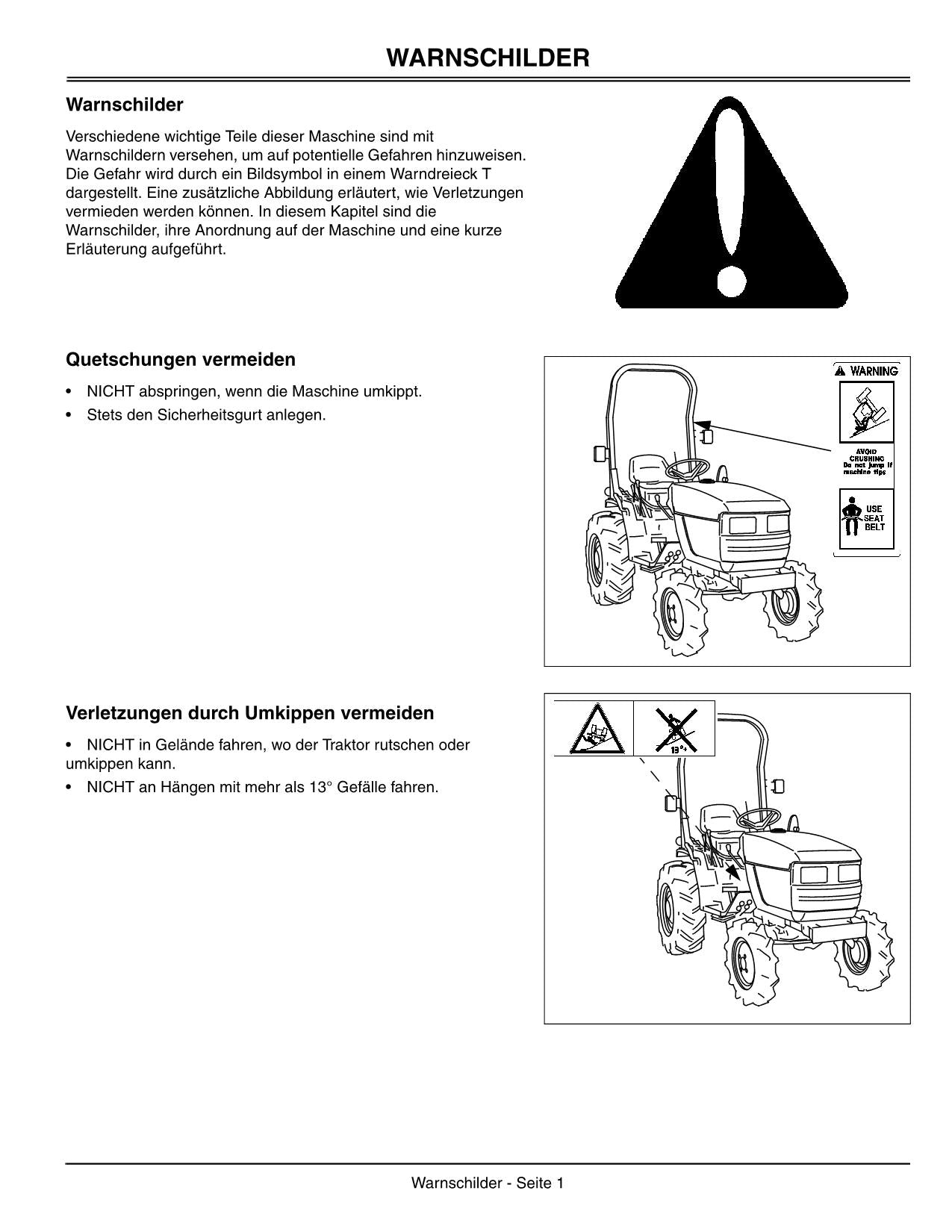 JOHN DEERE 4100 AVEC TRANSMISSION À ENGRENAGES TRAKTOR BETRIEBSANLEITUNG #1