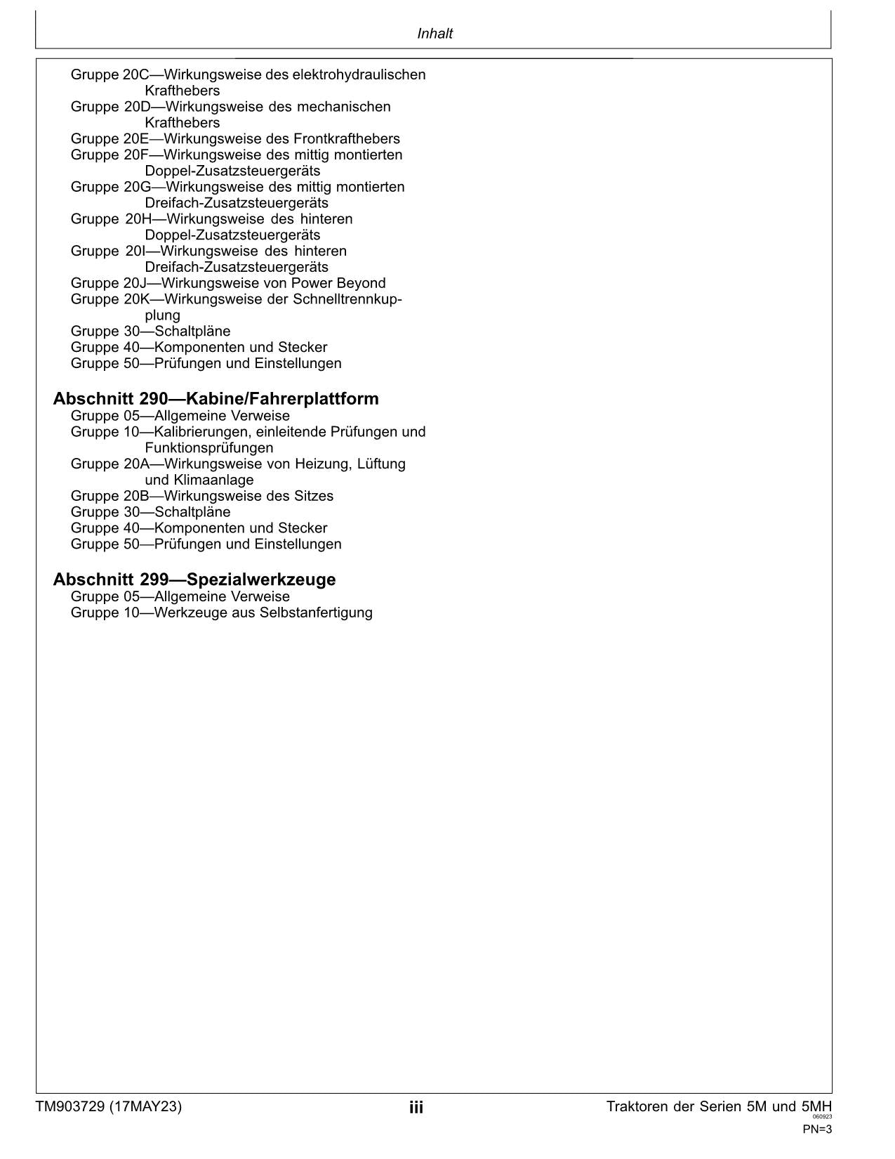 JOHN DEERE 5100M 5075M 5090M 5115M TRAKTOR DIAGNOSE REPARATURHANDBUCH