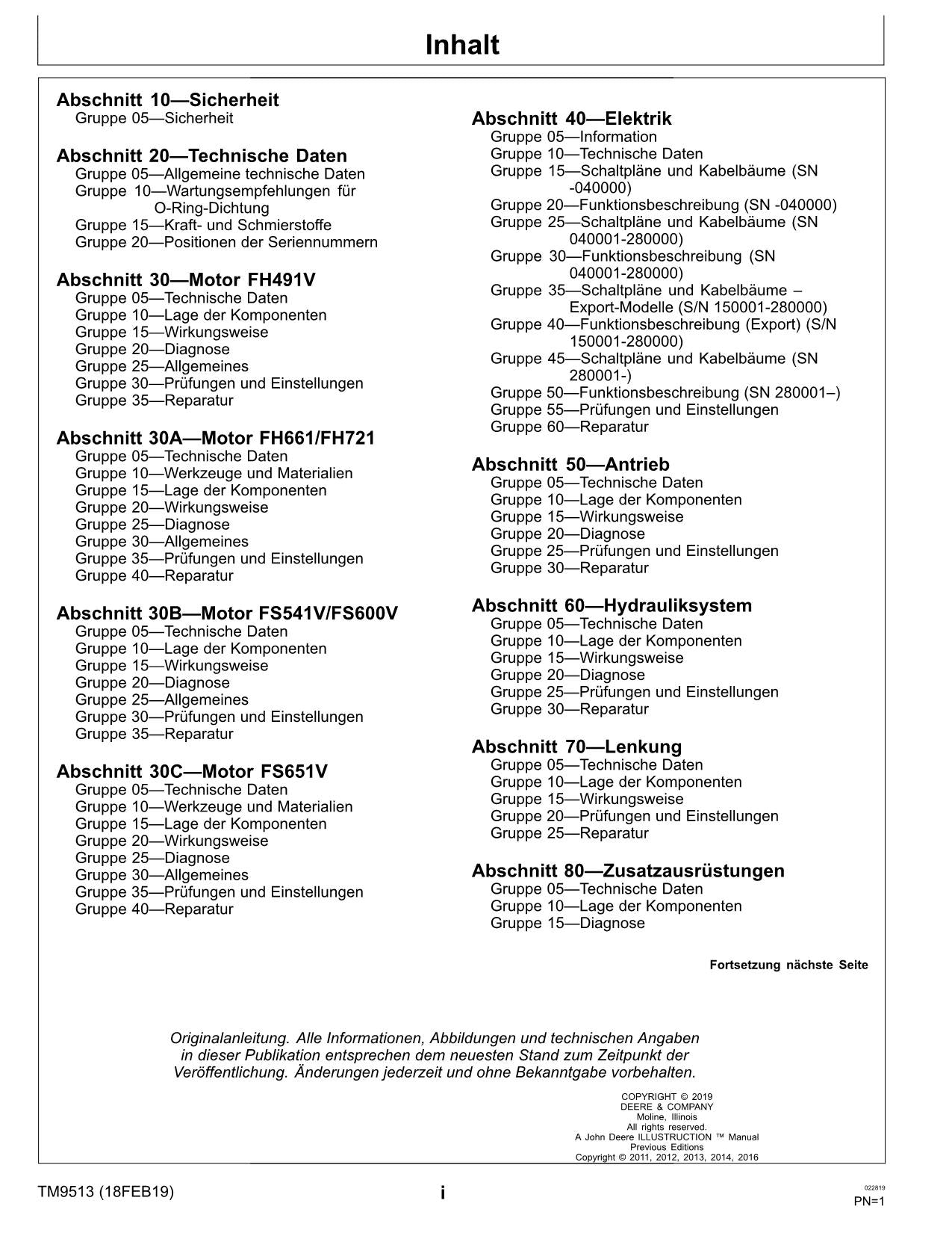 JOHN DEERE X300 X304 X310 X320 X324 X340 X360 TRAKTOR REPARATURHANDBUCH