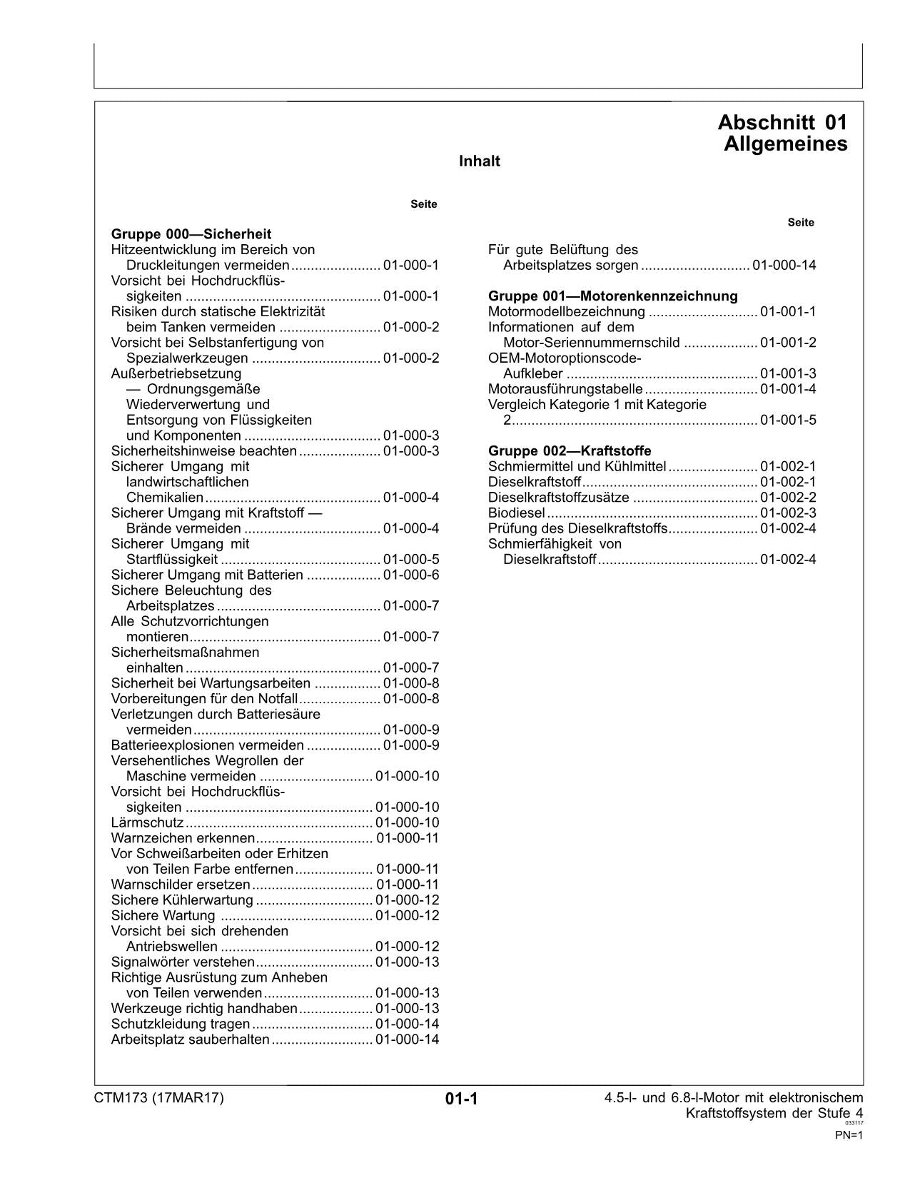 JOHN DEERE 4.5L 6.8L 4045 6068 MOTOR REPARATURHANDBUCH WERKSTATTHANDBUCH #1